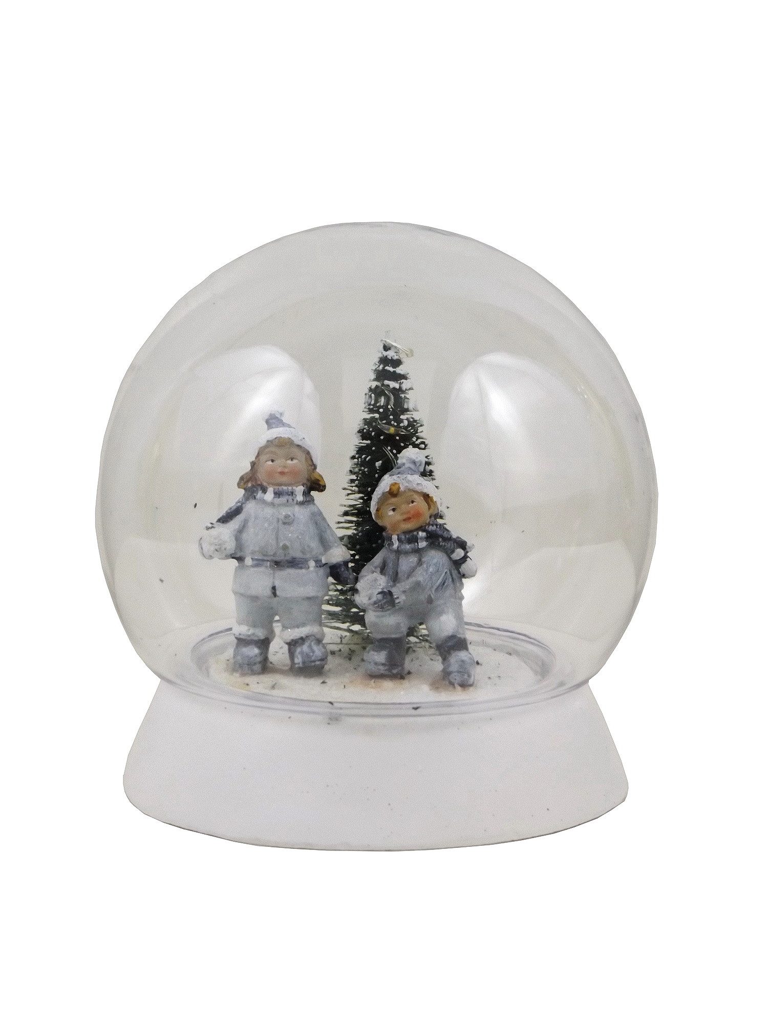 Kaufhaus le petit Dekokugel Deko Acryl Kugel LED Lichtkugel Leuchtkugel Winterkinder Tannenbaum, Weihnachtskugel, Dekofigur, Dekoskulptur, Dekoobjekt aus Acryl