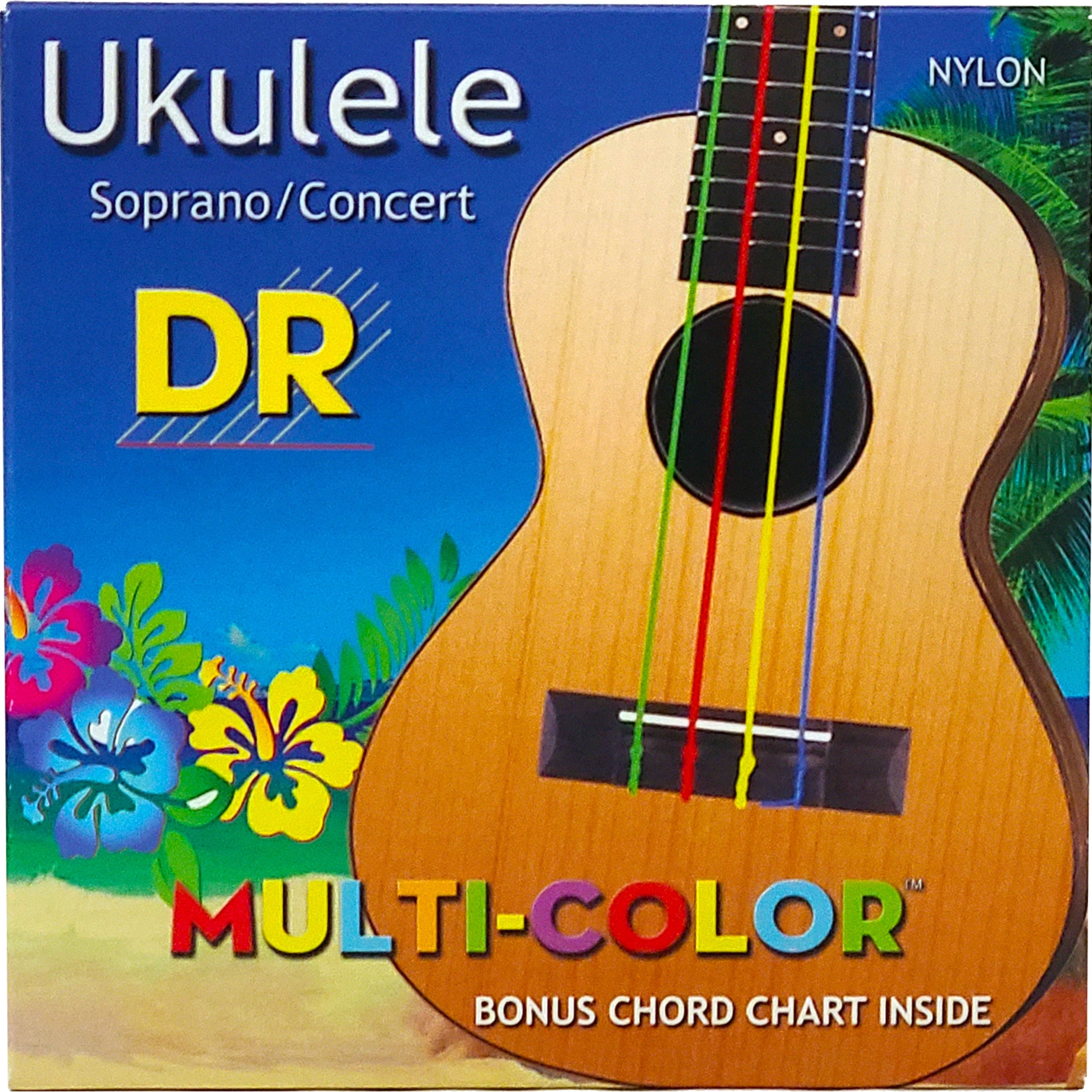 DR Saiten, UMCSC Ukulele Sopran Saiten Multi-Color - Saiten