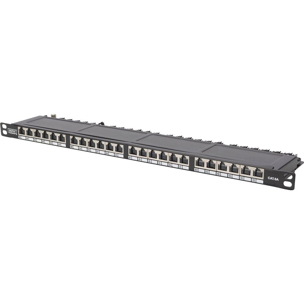 Digitus DN-91624S-SL-SH 24 Port Netzwerk-Patchpanel 483 mm (19) CAT 6 Netzwerk-Patch-Panel