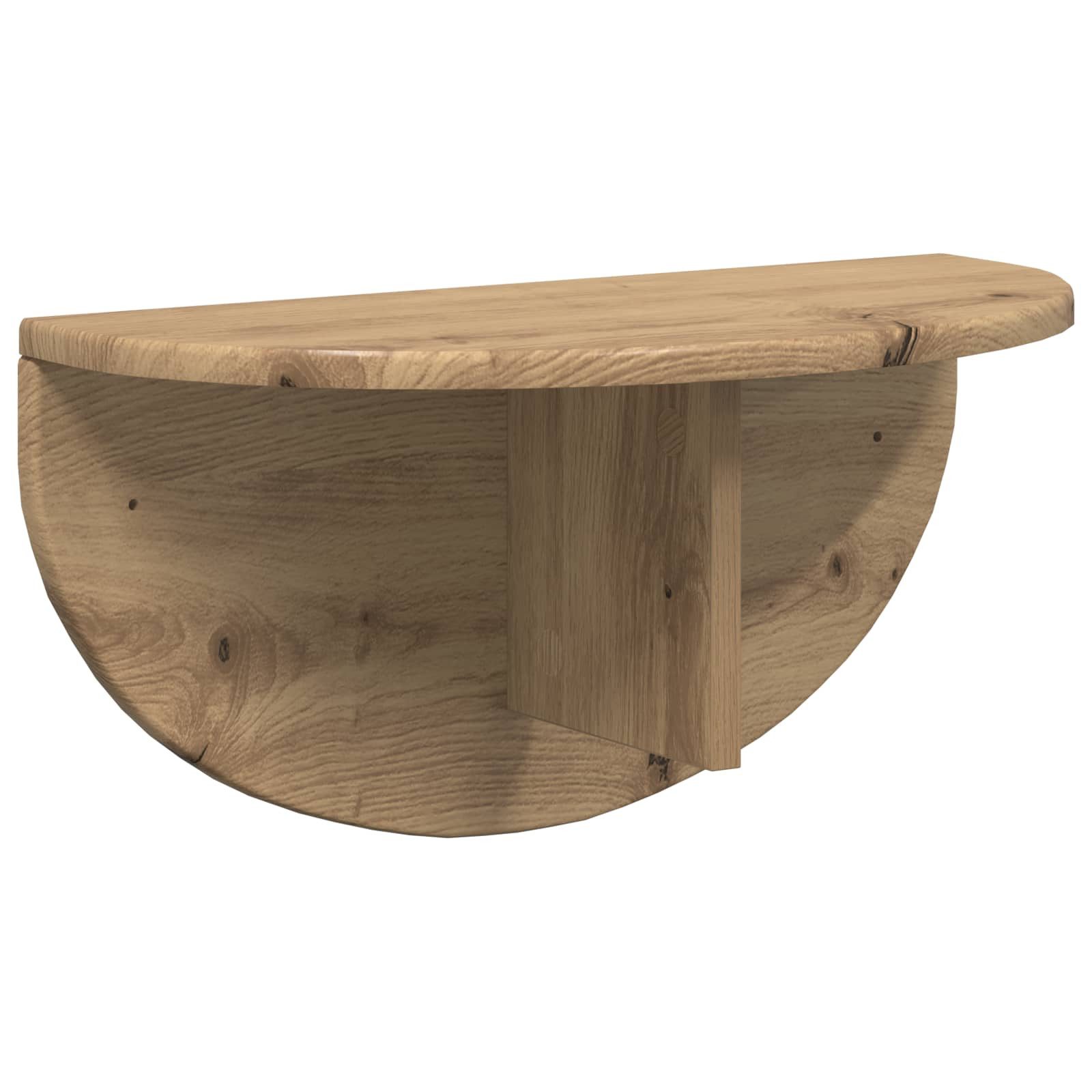 vidaXL Regal Wandregal Wandhalterung Artisan-Eiche 48 x 24 x 24 cm, 1-tlg.