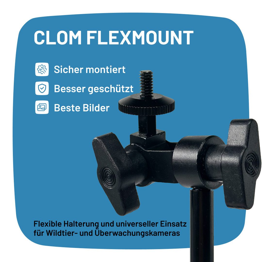 ICUserver Wildkamera ICUServer FlexMount (Universalhalterung – Verstellbare 1/4" Halterung für Wildkameras)