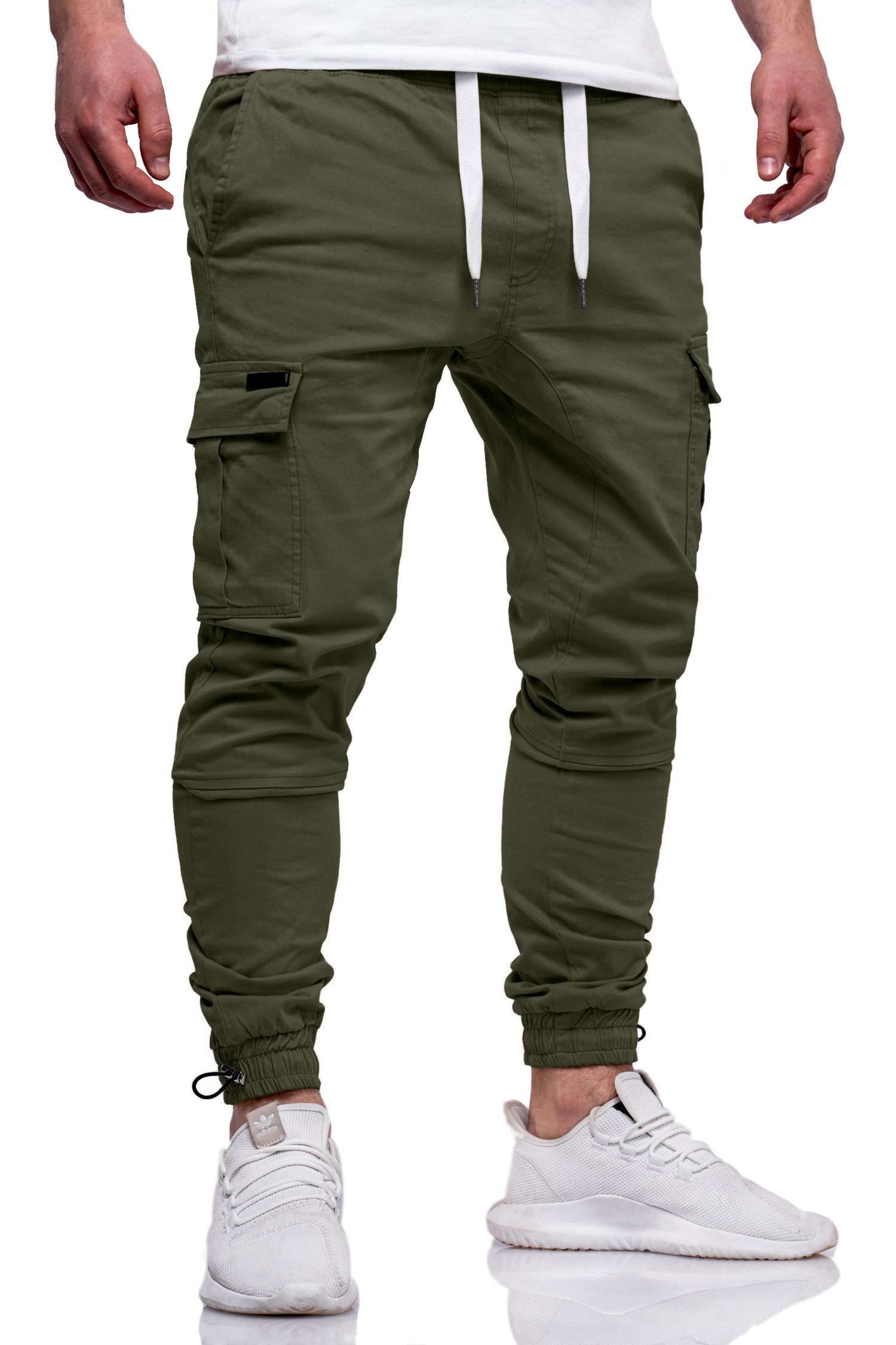 DAILY COTTON Cargohose mit elastischem Bund Slim-Fit Herren Jogger-Hose Jea günstig online kaufen