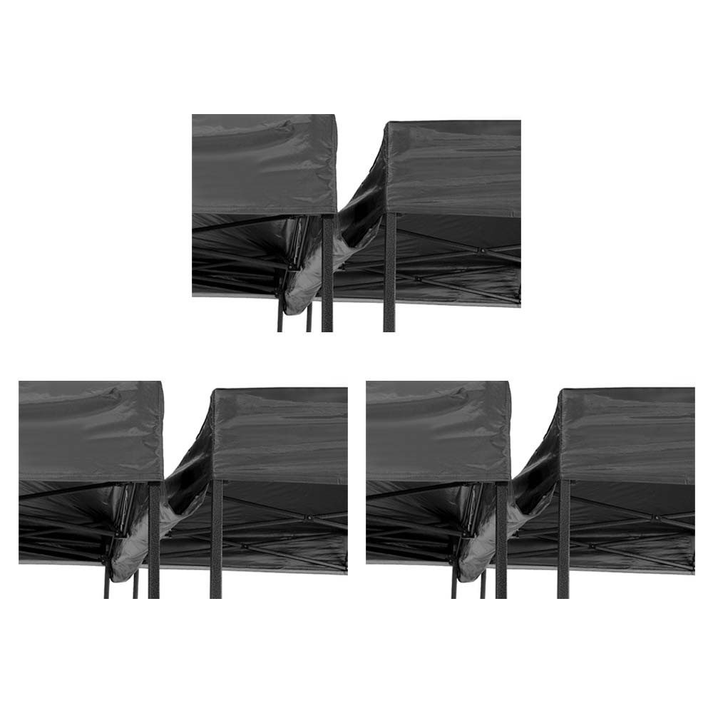 Tourtecs Bikerzelt 3er-Set Regenrinne für Rennzelte / Verbindungsrinne Pavillon Regenschu