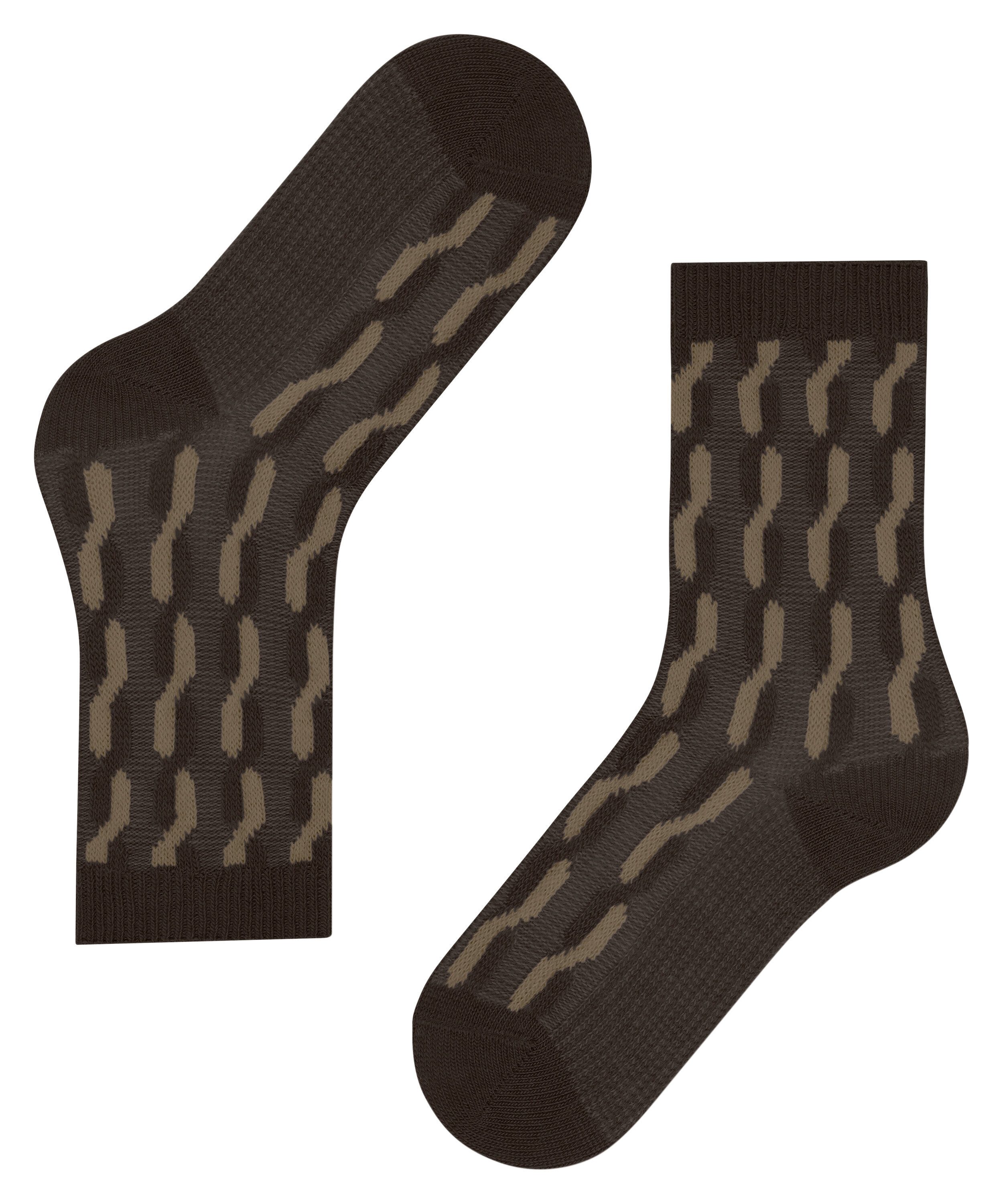 FALKE Socken Tress Lock (1-Paar) Cosy Wool mit modischem Design