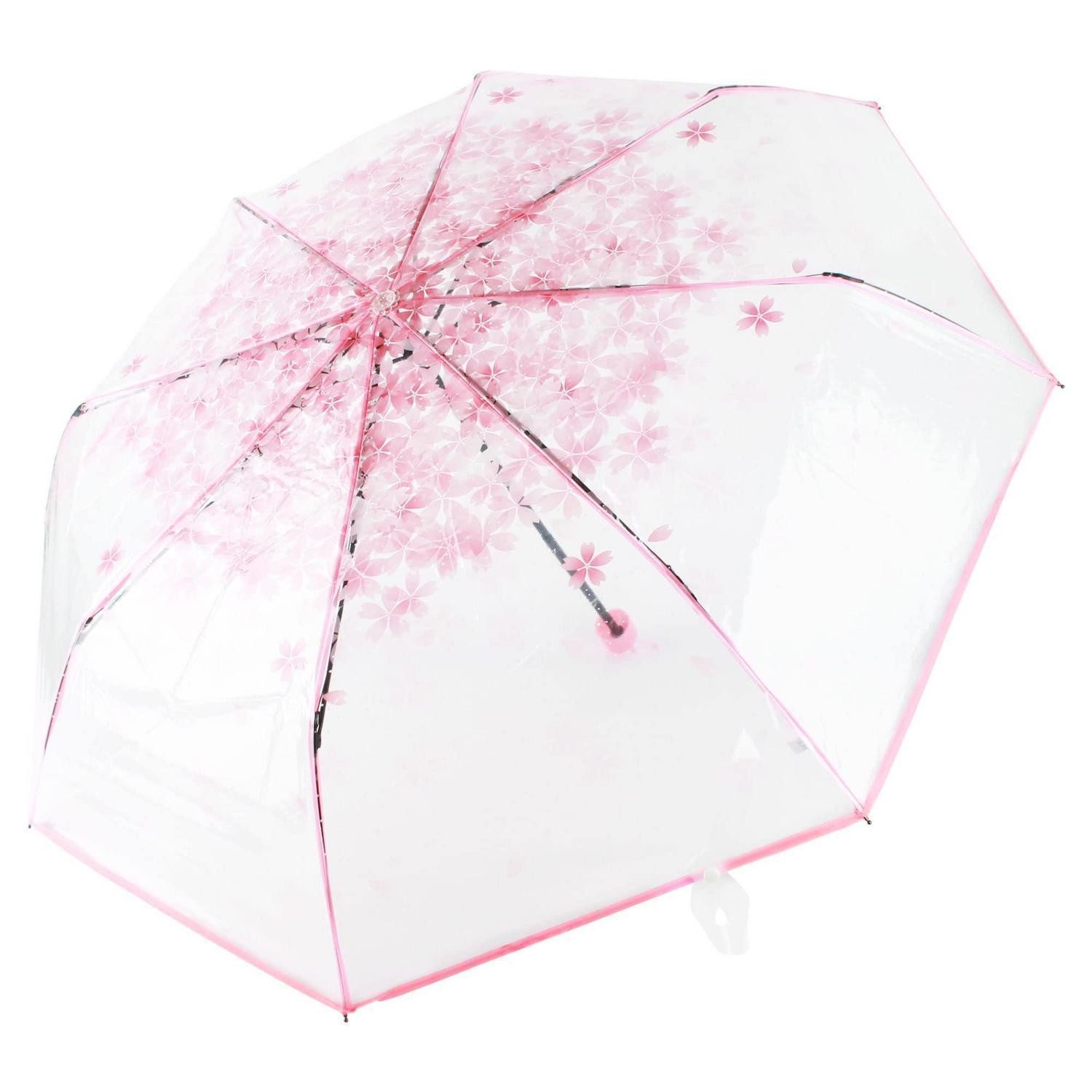 LuxusKollektion Taschenregenschirm Taschenschirm Kirschblüte Rosa