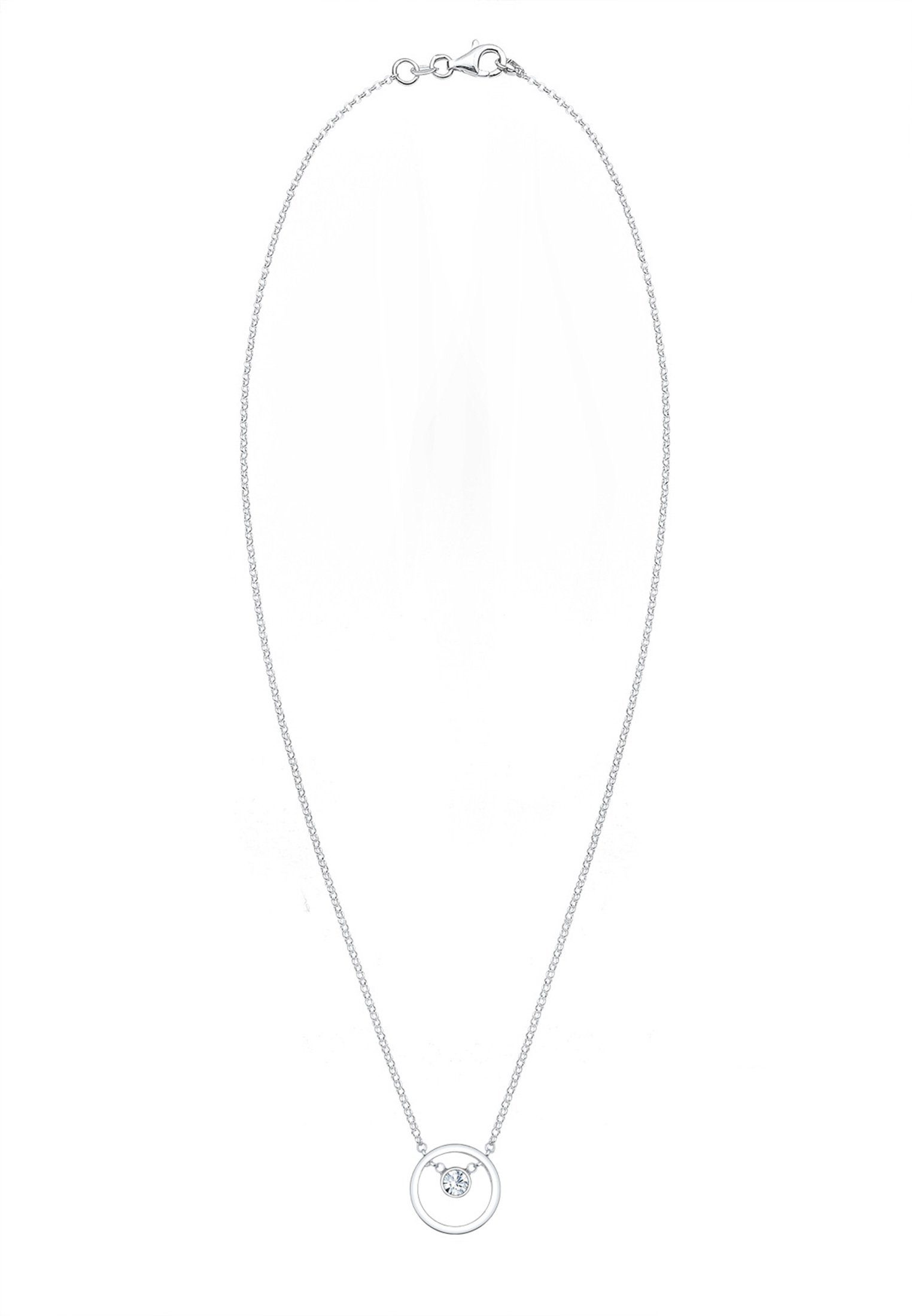 Elli Collierkettchen Kreis 925 Sterling Silber, mit Kristallen von Swarovski®