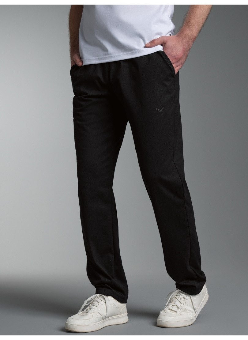 Trigema Jerseyhose TRIGEMA Hose DELUXE Baumwolle (1-tlg)