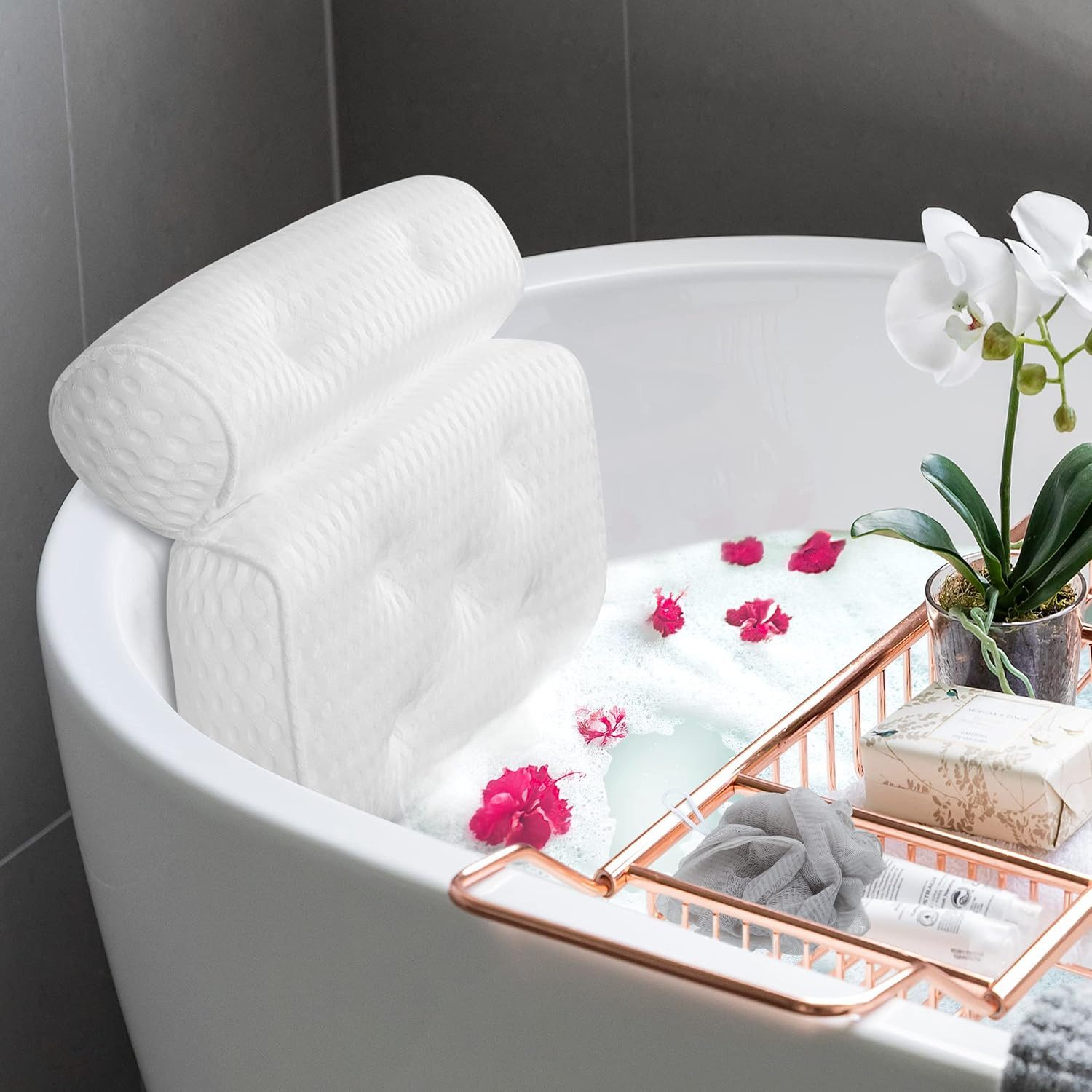 Waidmeister Badewannenkissen Badewannenkissen – Badekissen mit 4D Air-Mesh-Technologie