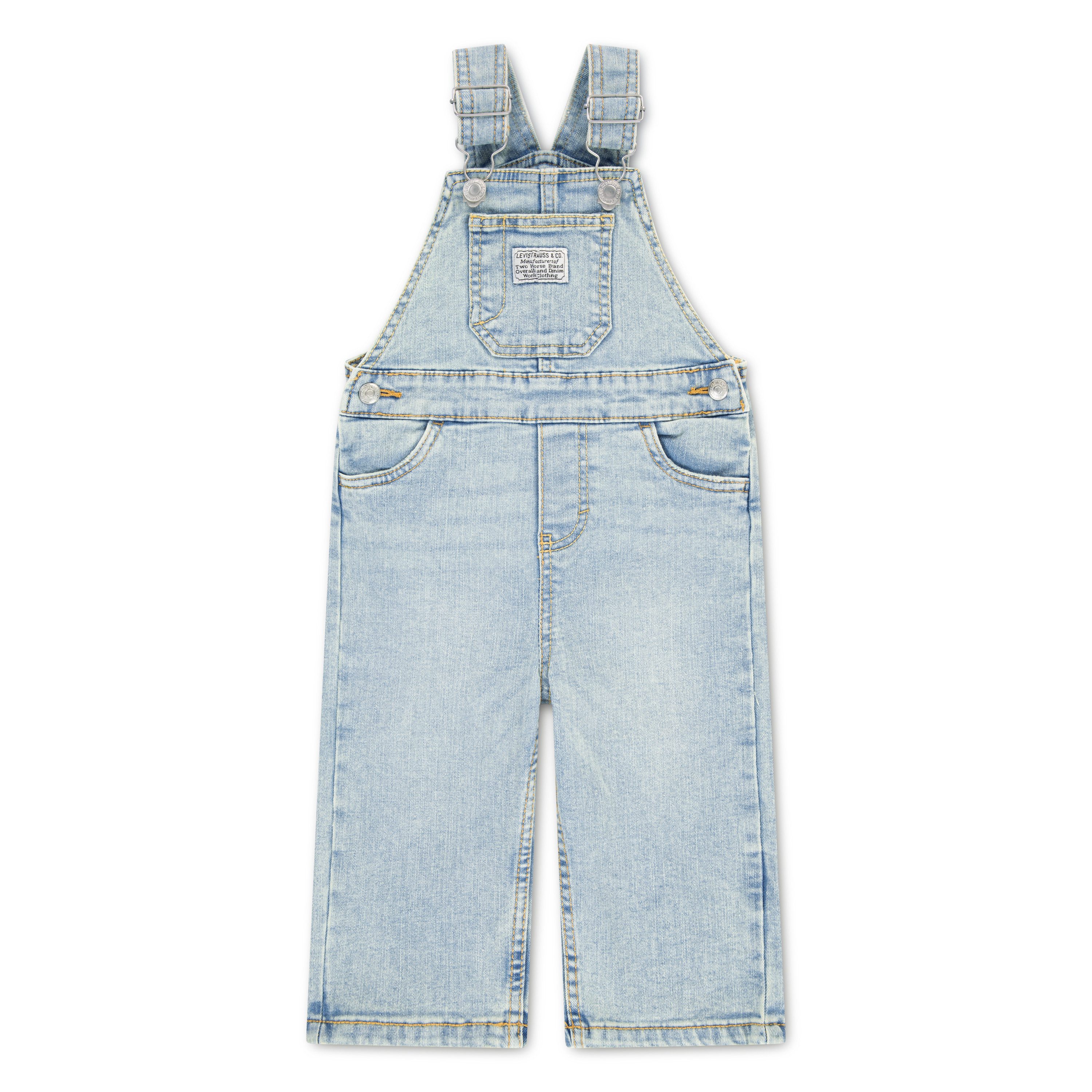 Levi's® Kids Jeanslatzhose LVN DENIM OVERALL wickelfreundliche Knopföffnung, Regular Fit