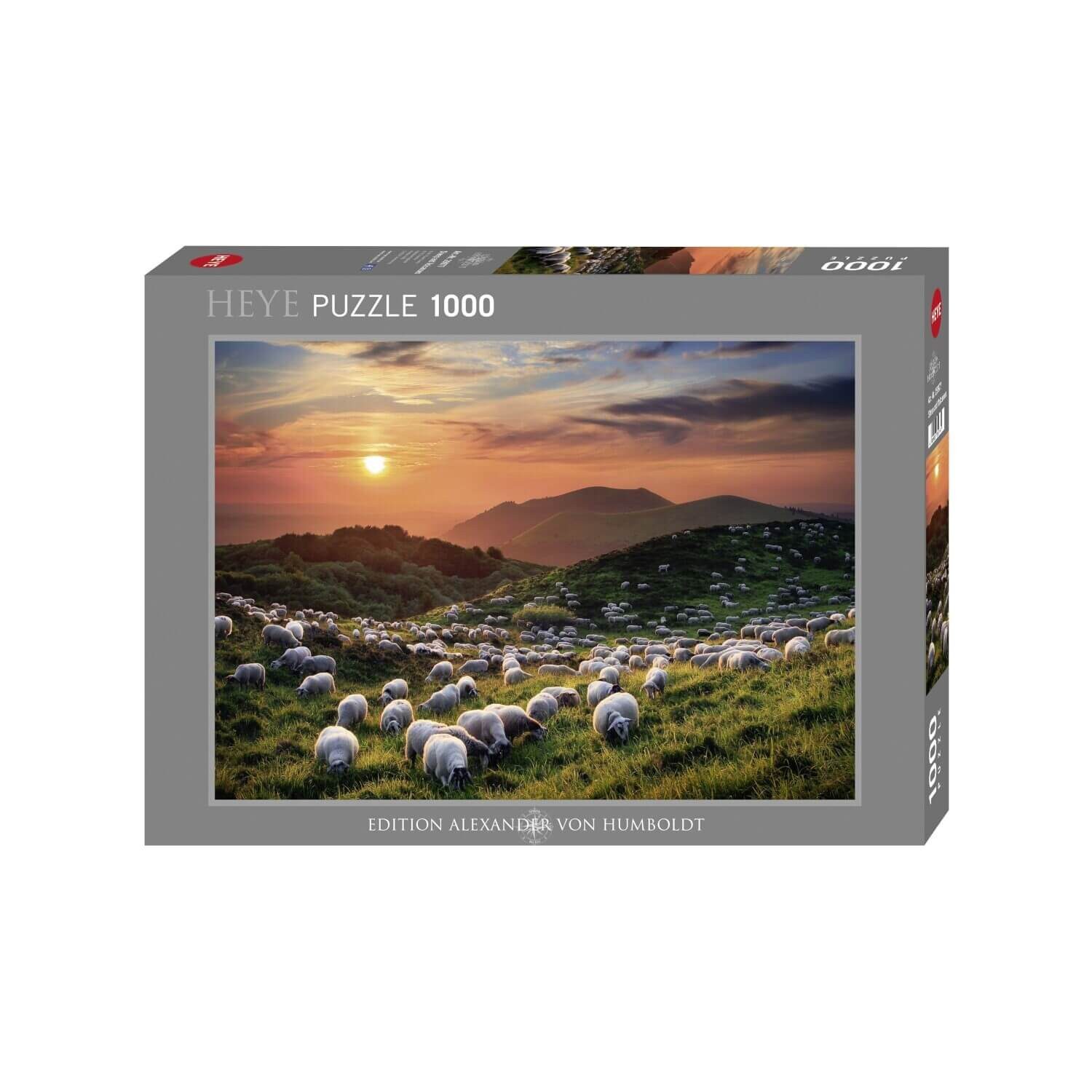 HEYE Puzzle Sheep and Volcanoes, 1000 Puzzleteile