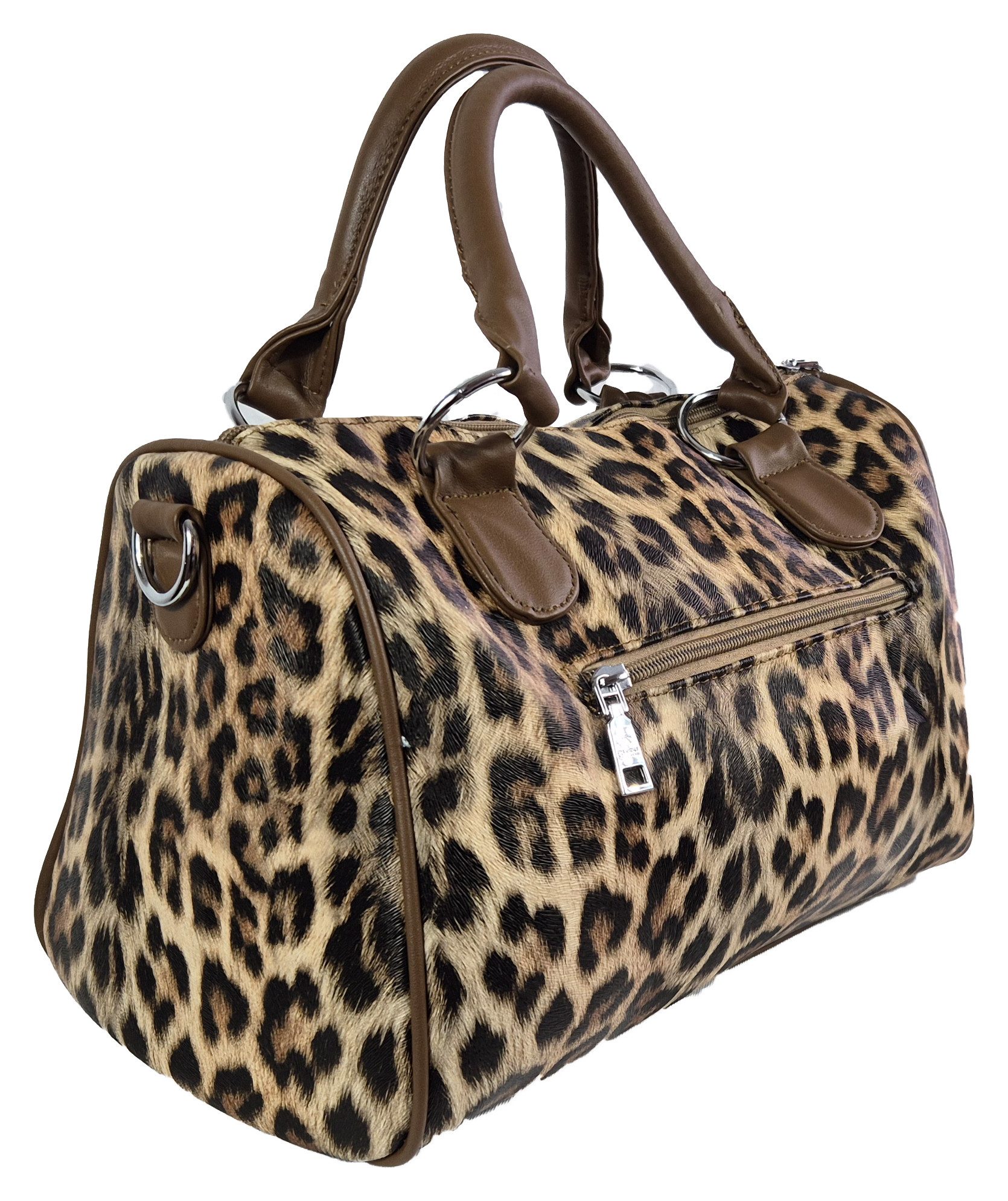 Einkaufszauber Bowlingtasche Bowling Handtasche Leopard, aktuelle Mode Animalprint