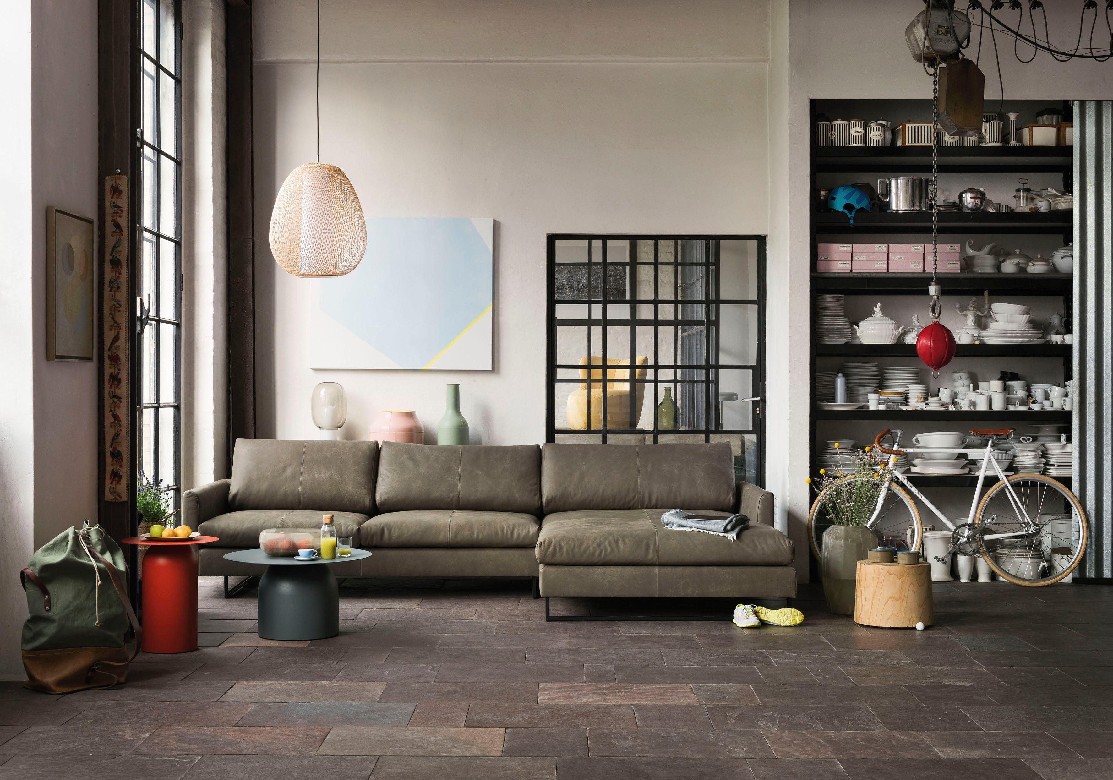 freistil ROLF BENZ Ecksofa freistil 134, hochwertige Polsterung sorgt für exklusiven Sitzkomfort, leger gepolstert