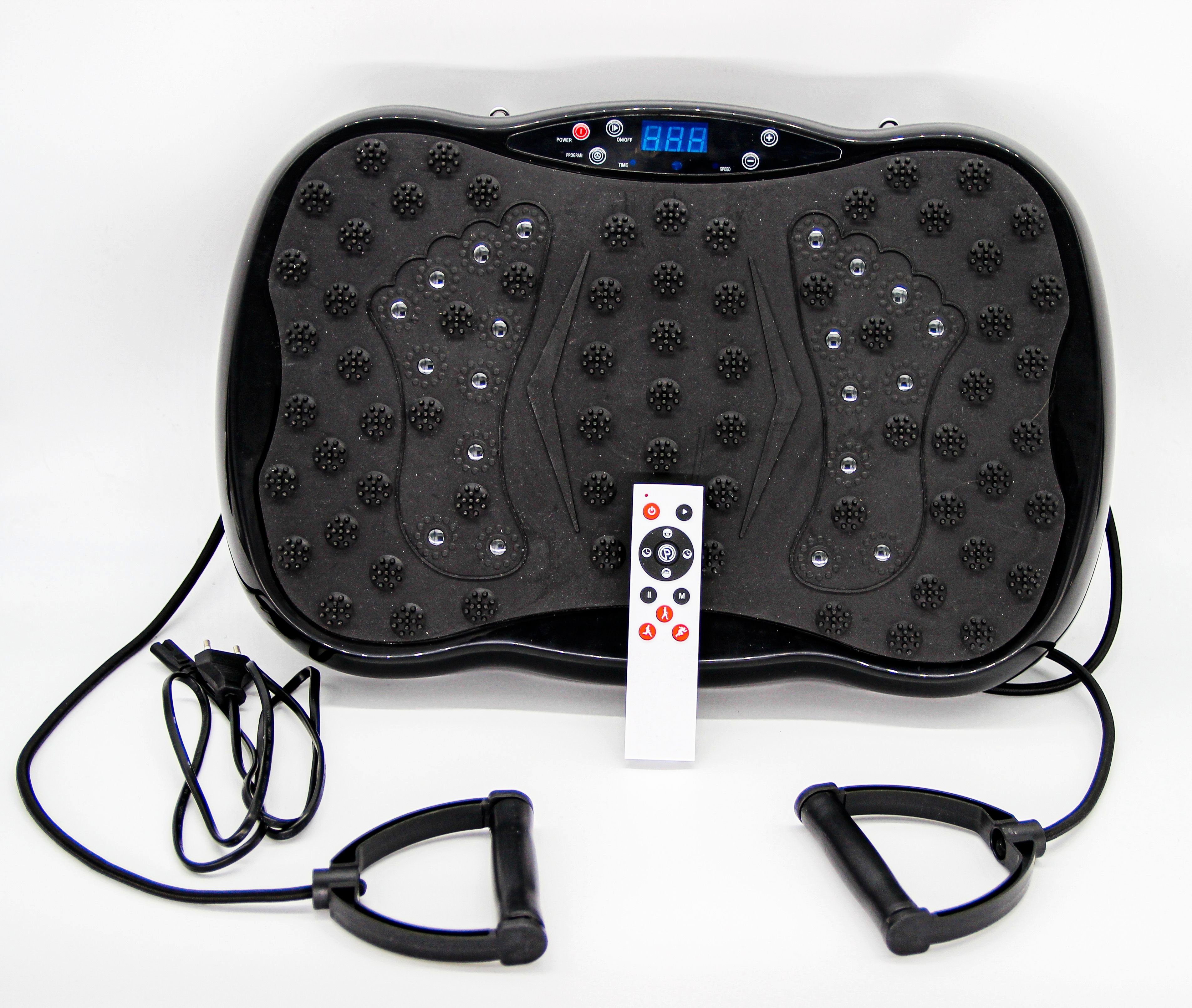 FEELVIT Balancetrainer PRO Vibrationsplatte inklusive Zugbändern & GRATIS Fernbedienung, Zwei Trainingsbänder + Fernbedienung