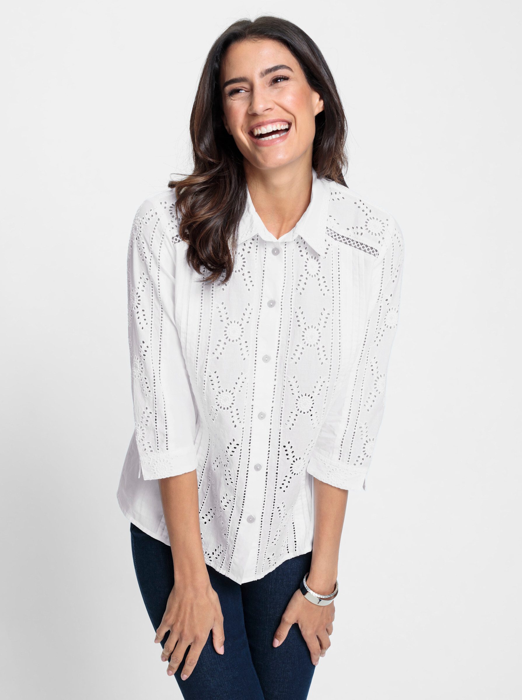 Klassische Bluse Baumwollbluse