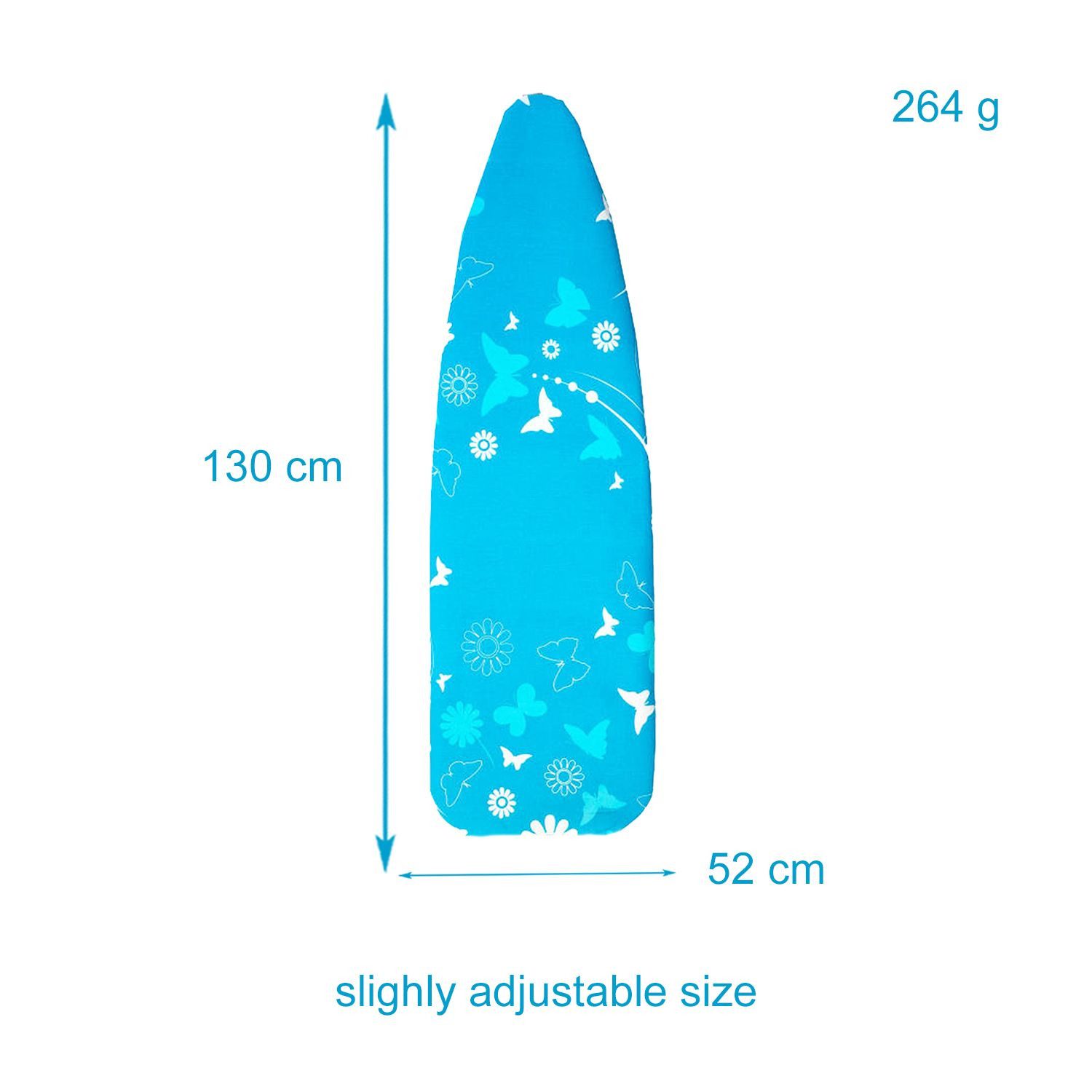 Intirilife Bügelbrettbezug, Bügelbrettbezug mit blauem Schmetterlingsmuster günstig online kaufen