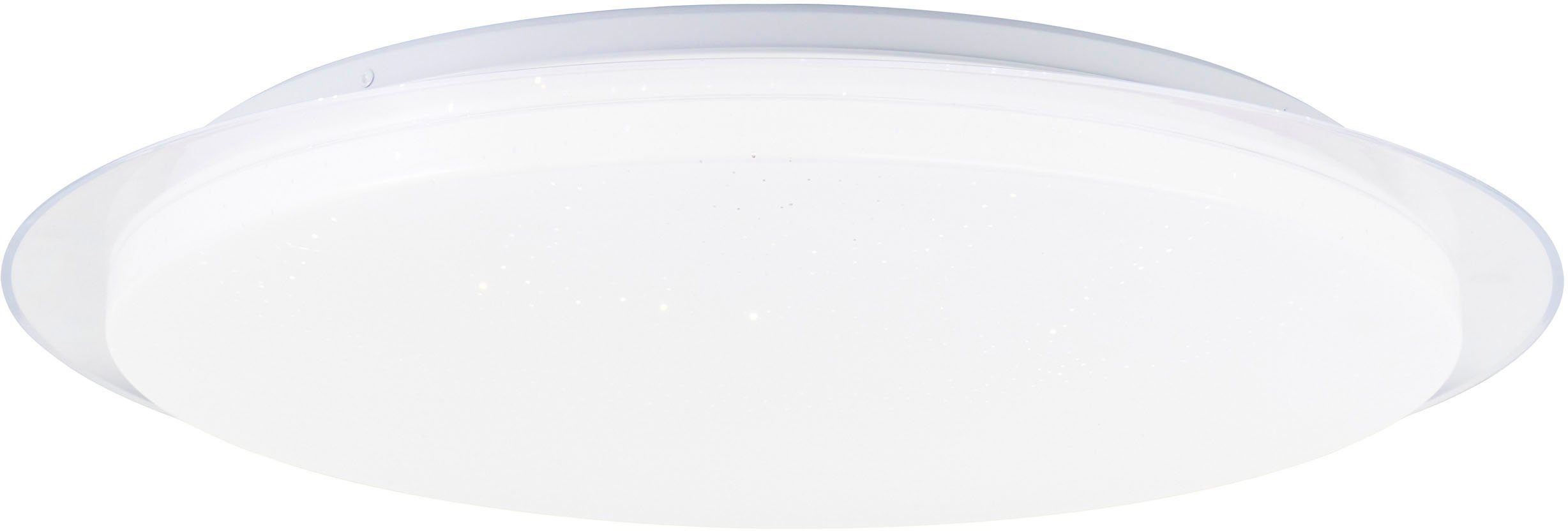 BreLight LED Wandleuchte Vittoria, CCT - über Fernbedienung, Dimmfunktion, Nachtlichtfunktion, Timerfunktion, LED fest integriert, warmweiß - kaltweiß, D 57 cm, 3800 lm, 3000-6500 K, CCT, dimmbar, weiß