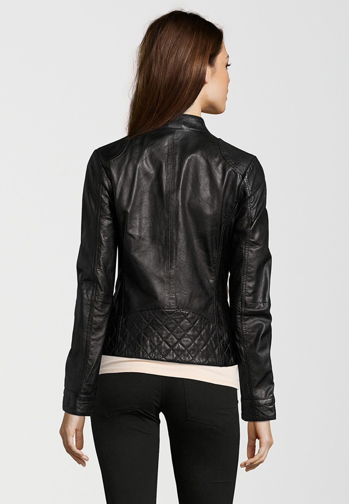 H.I.S Lederjacke SAIMINA (1-St) mit wattiertem Saum – Bild 3 von 5