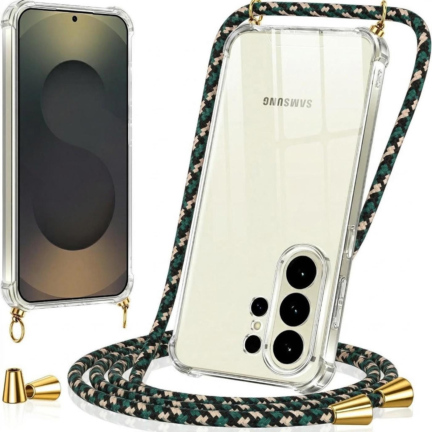 CoolGadget Handykette Handyhülle mit Handyband für Samsung Galaxy S26, Case zum Umhängen Kette Halsband Kordel mit Hülle für Samsung S26