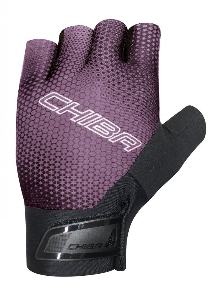 Chiba Fahrradhandschuhe CHIBA Ergo Superlight - Radhandschuhe L violett, atmungsaktiv, gepolst
