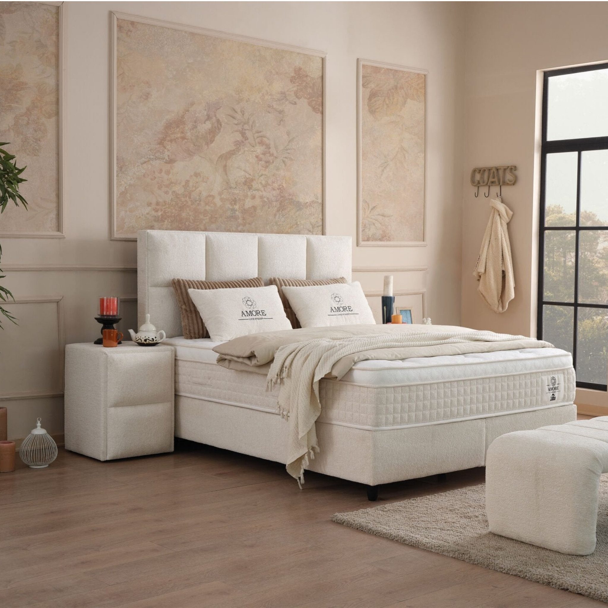 gowoll Boxspringbett mit Matratze Polsterbett Stauraumbett mit Betkasten inkl. Lieferung, inklusive Matratze