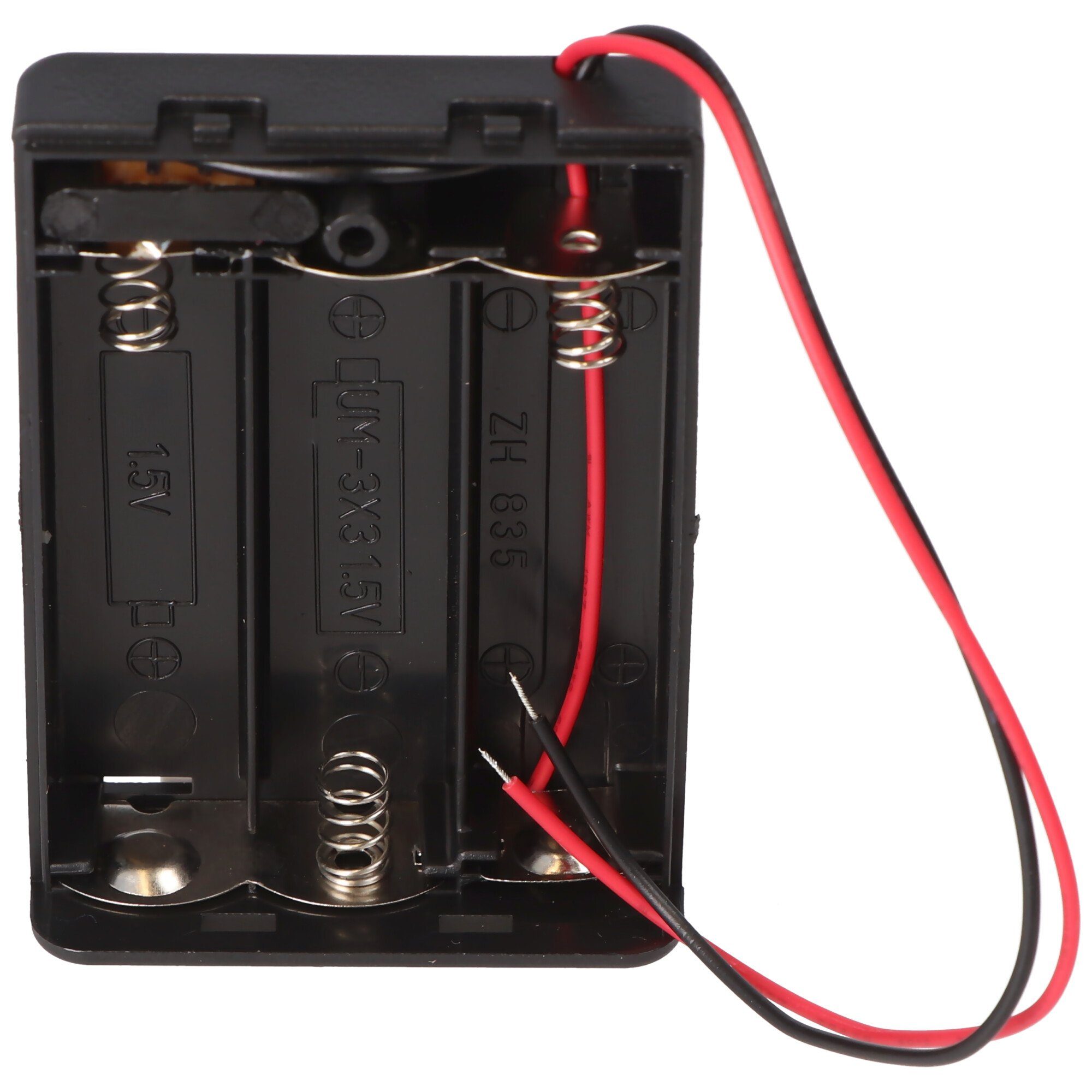 Schalter Batteriehalter 3x Batterie AccuCell wasserabweisend Mignon für Deckel und mit