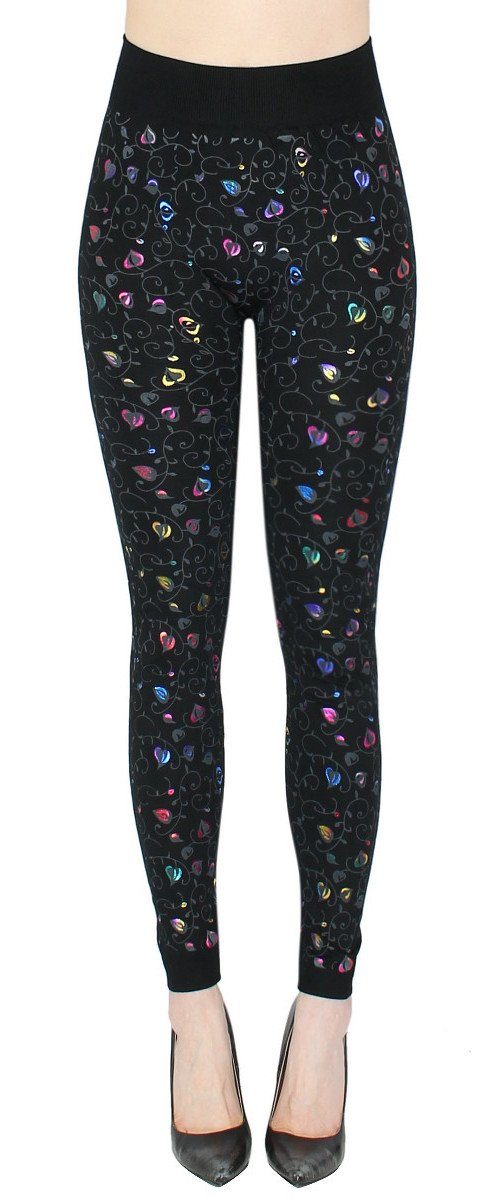 dy_mode Highwaist Leggings Damen Leggings Schwarz günstig online kaufen