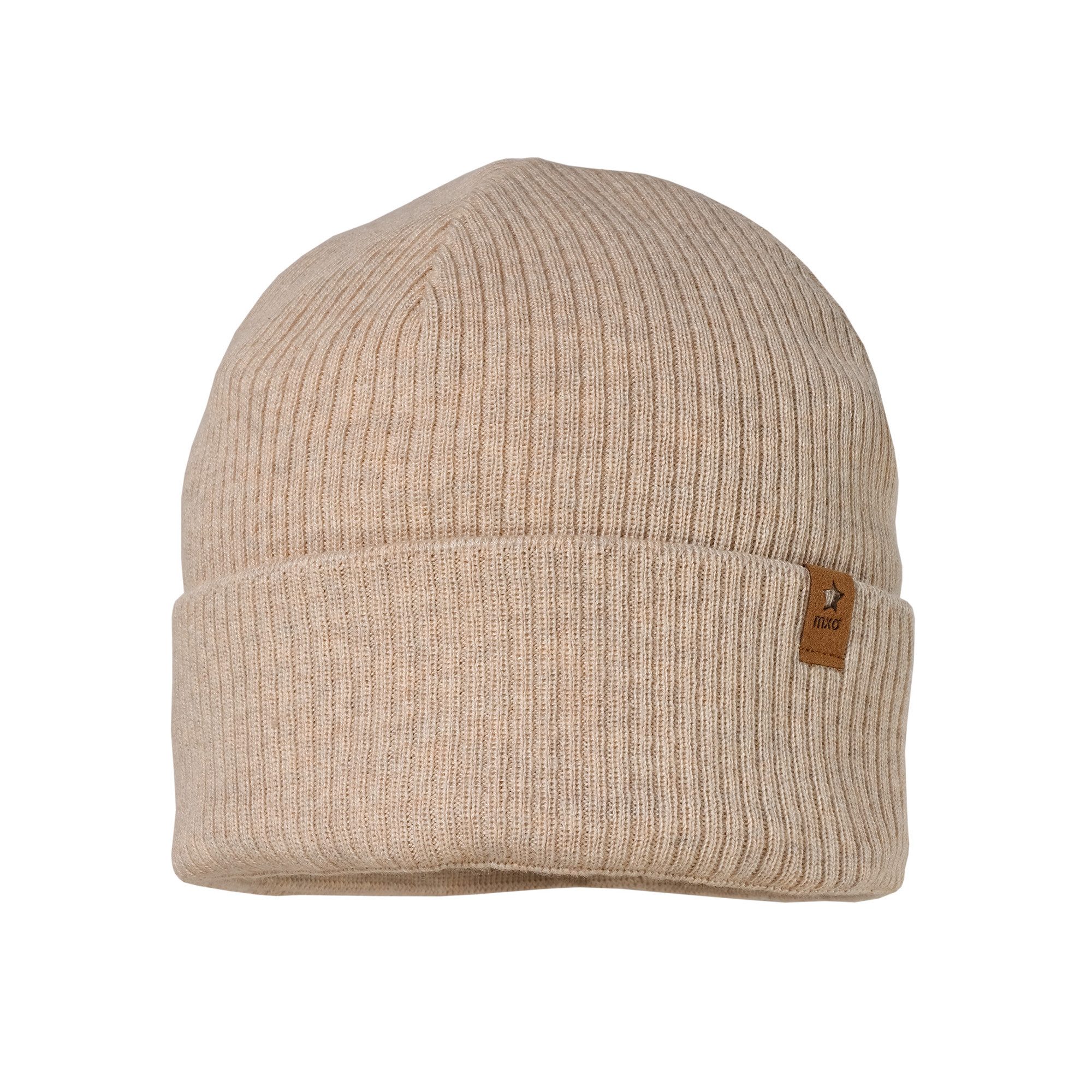 MAXIMO Beanie aus Baumwolle, wärmend, gefüttert, unifarben