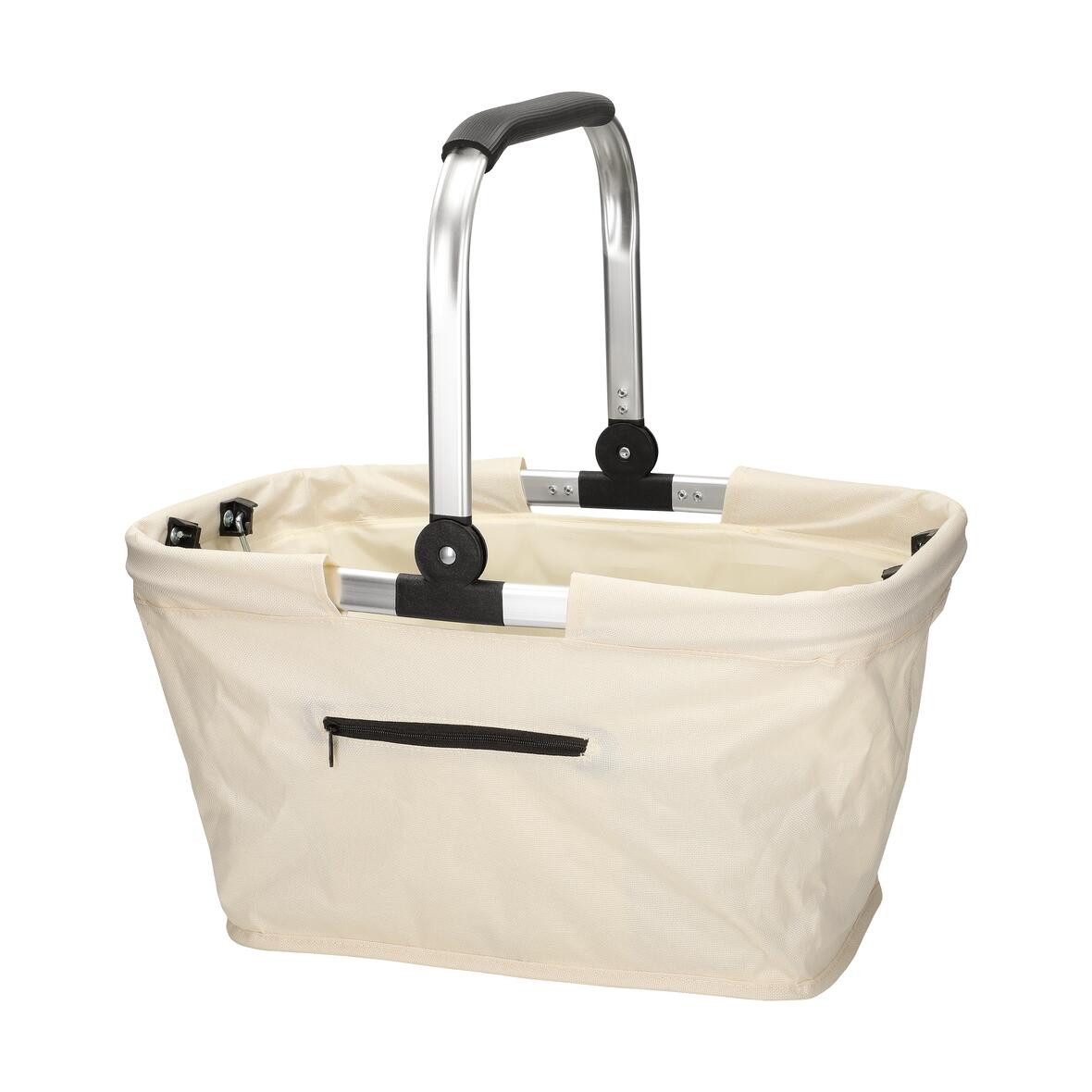 elasto Tragetasche Einkaufskorb mit Henkel ca. 30 L - faltbarer Korb mit Soft Griff