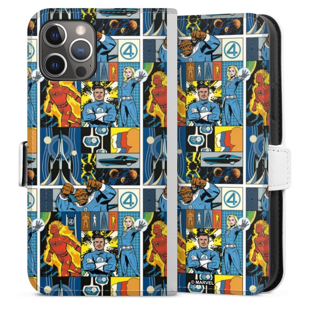 DeinDesign Handyhülle Marvel The Fantastic Four Offizielles Lizenzprodukt, Apple iPhone 12 Pro Hülle Handy Flip Case Wallet Cover