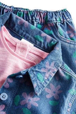 Next Shirt & Hose 3-teiliges Baby-Set mit Jacke, Jeans und T-Shirt (3-tlg)