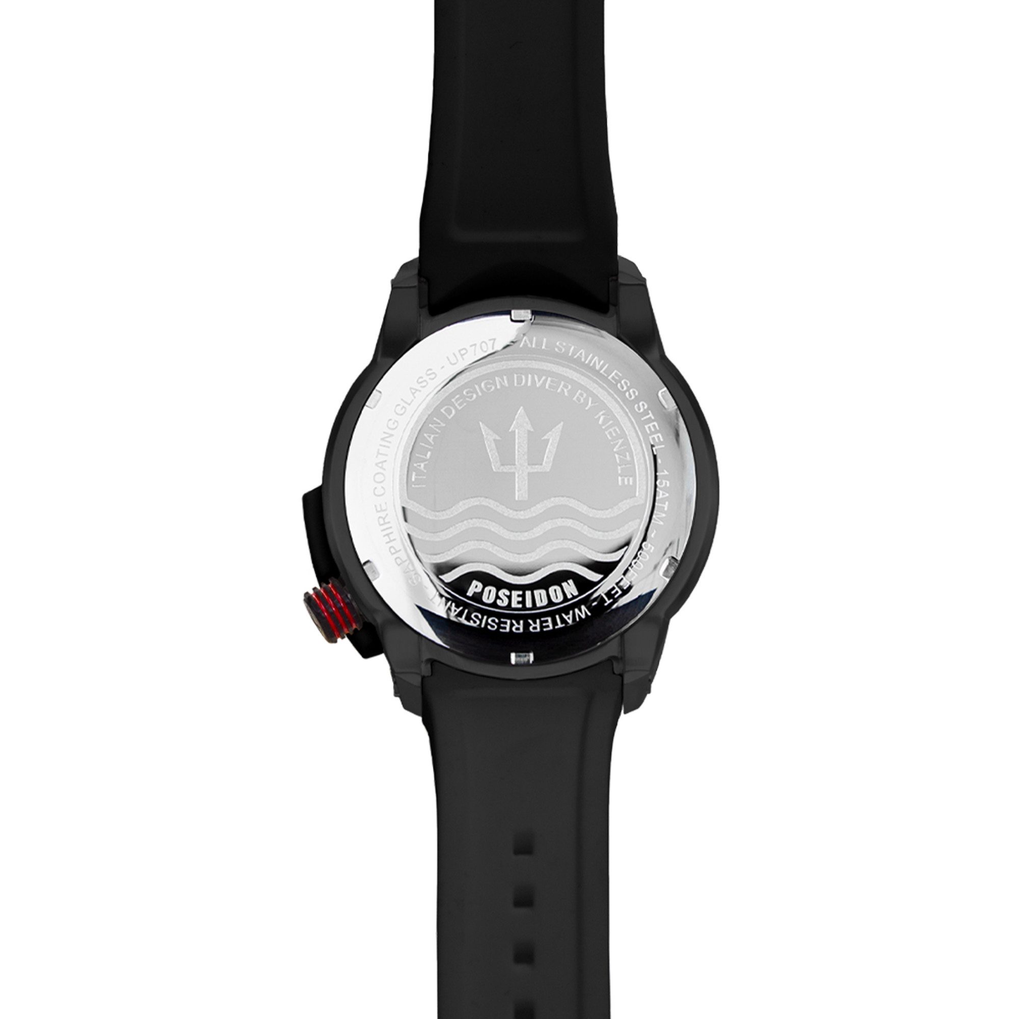 Kienzle Quarzuhr POSEIDON24 Quarz Armbanduhr Edelstahl schwarz