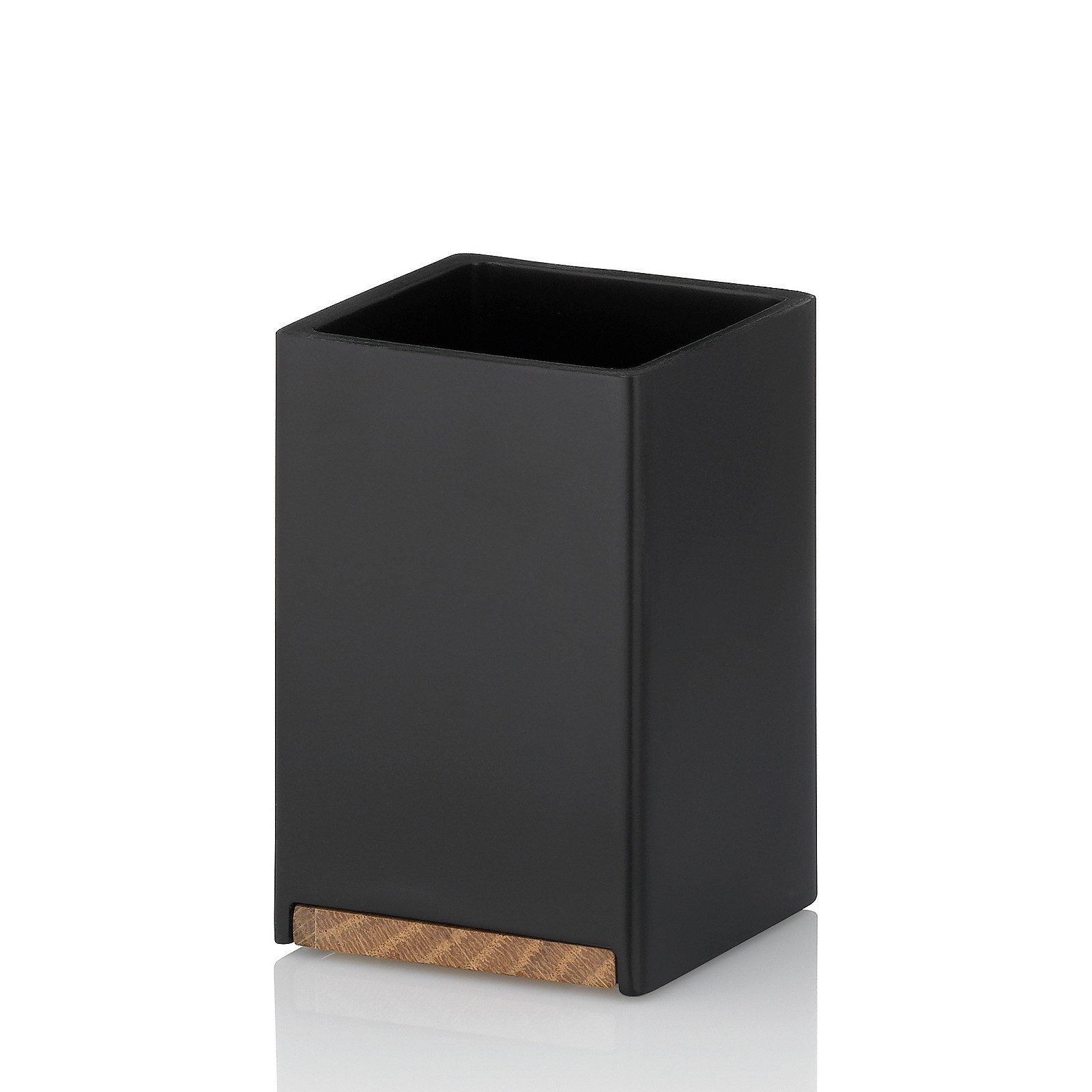 kela Zahnputzbecher Cube, Element aus Eichenholz günstig online kaufen