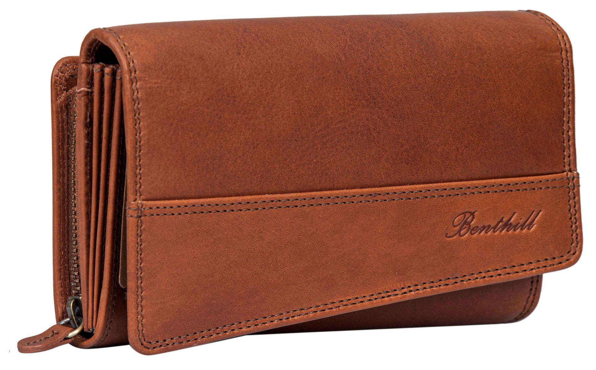 Benthill Geldbörse Damen Groß Echt Leder Portemonnaie Geldbeutel vielen Kar günstig online kaufen