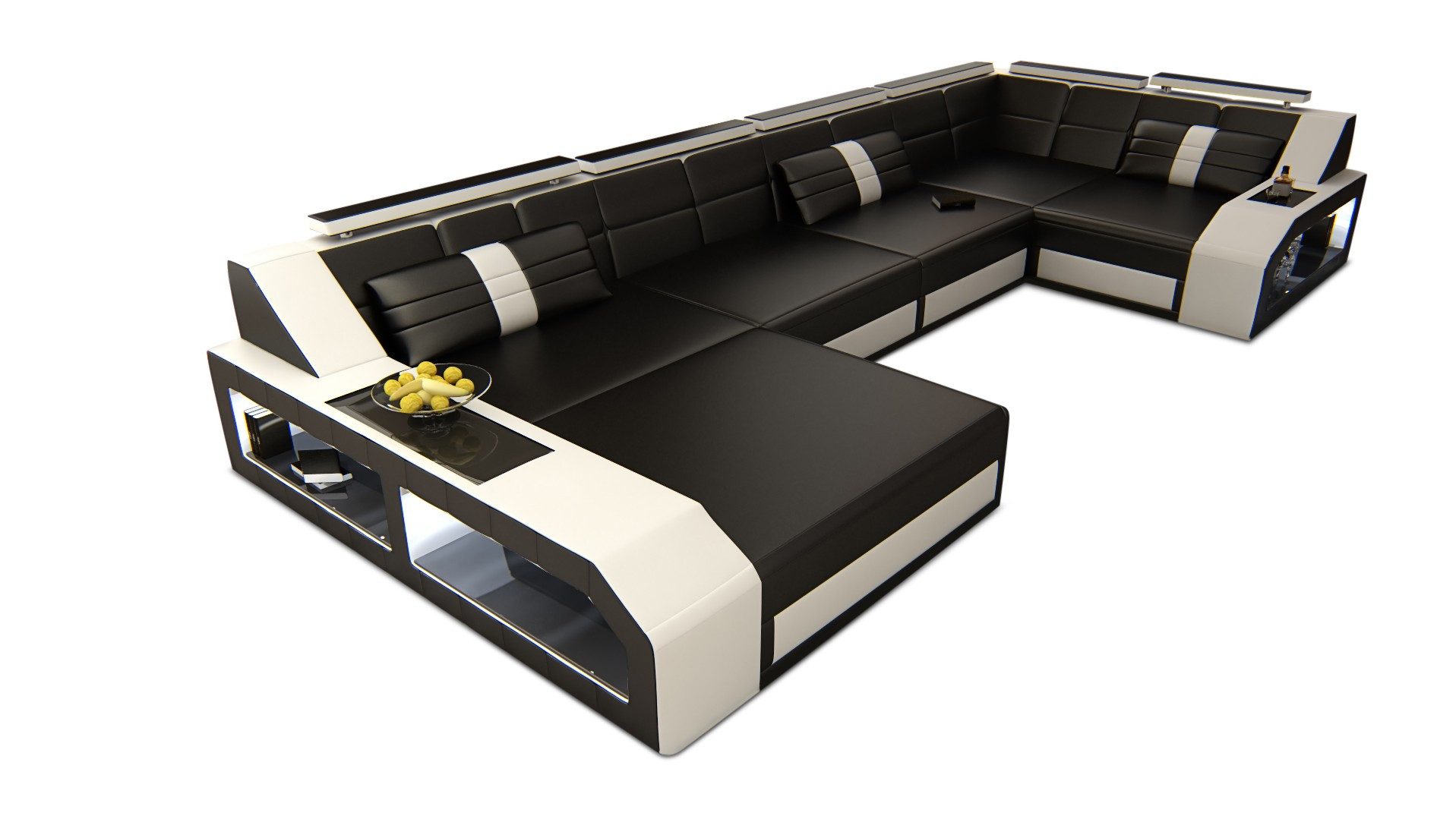 Sofa Dreams Wohnlandschaft Sofa Leder Ledercouch günstig online kaufen