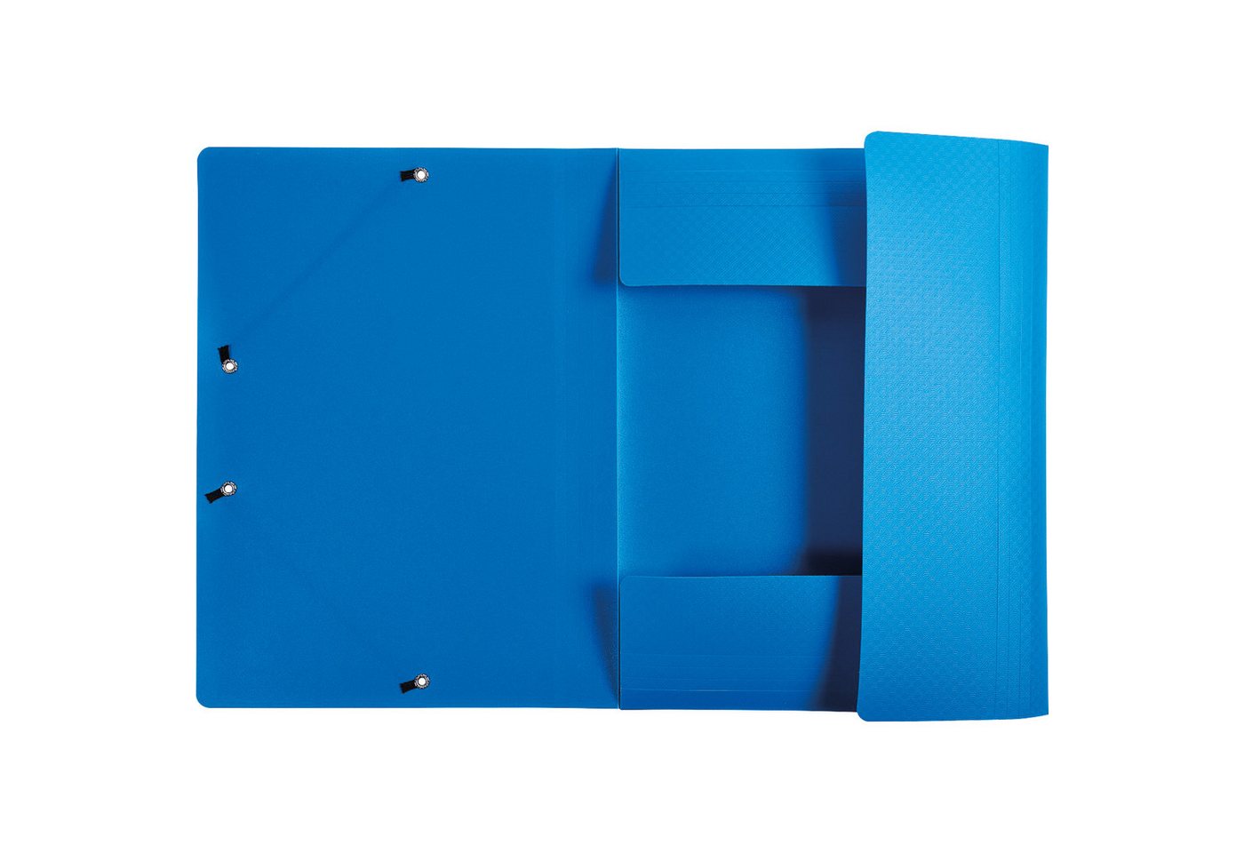 Thumbnail - EXACOMPTA Fächermappe Sammelmappe Opak 55082E A4 PP Gummizug 3 Klappen blau.