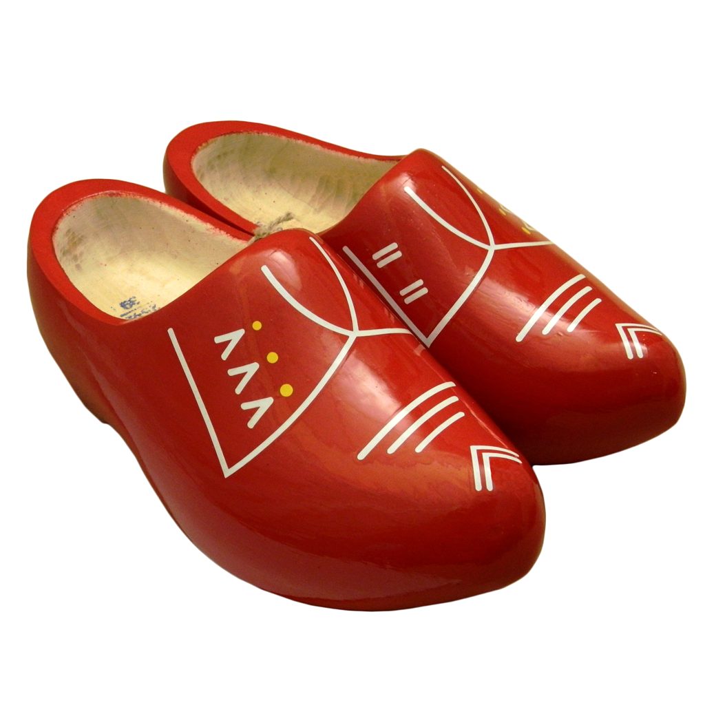 Klompenfabriek Nijhuis BV Original holländische Holzschuhe: Der feine Rote Clog
