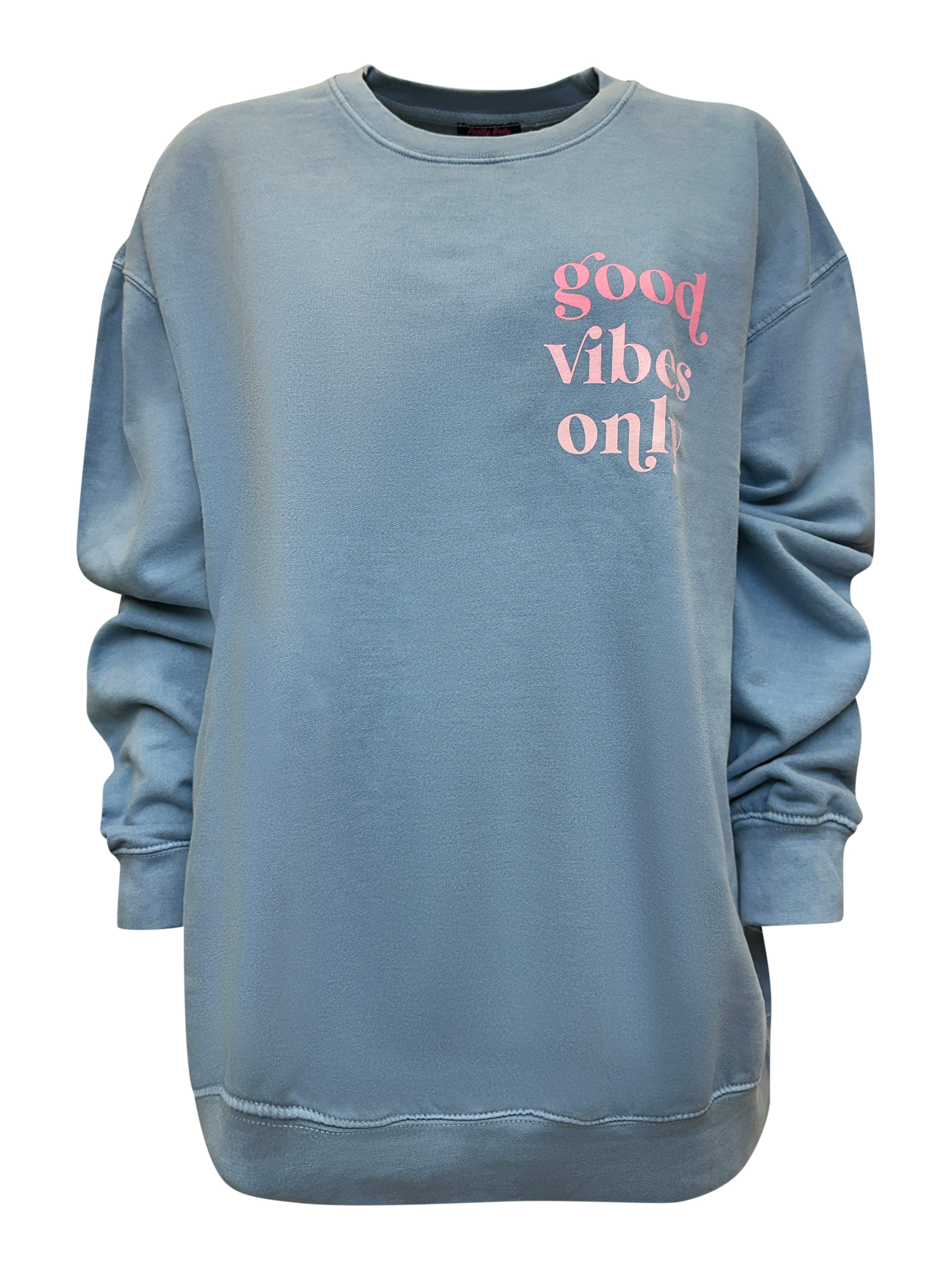 Worldclassca Sweatshirt Worldclassca Oversized Sweatshirt Good Vibes Print günstig online kaufen
