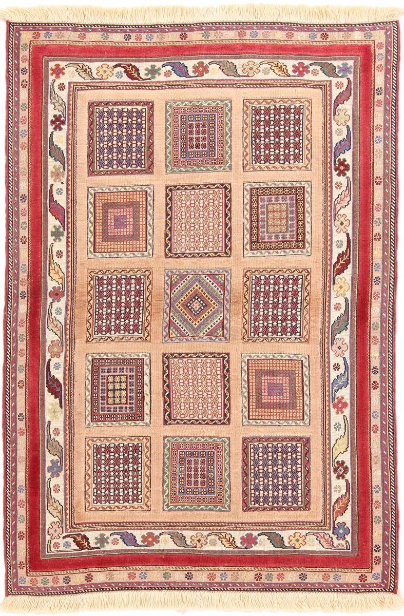 Orientteppich Kelim Soozani Nimbaft 105x152 Handgeknüpfter Orientteppich, Nain Trading, rechteckig, Höhe: 8 mm