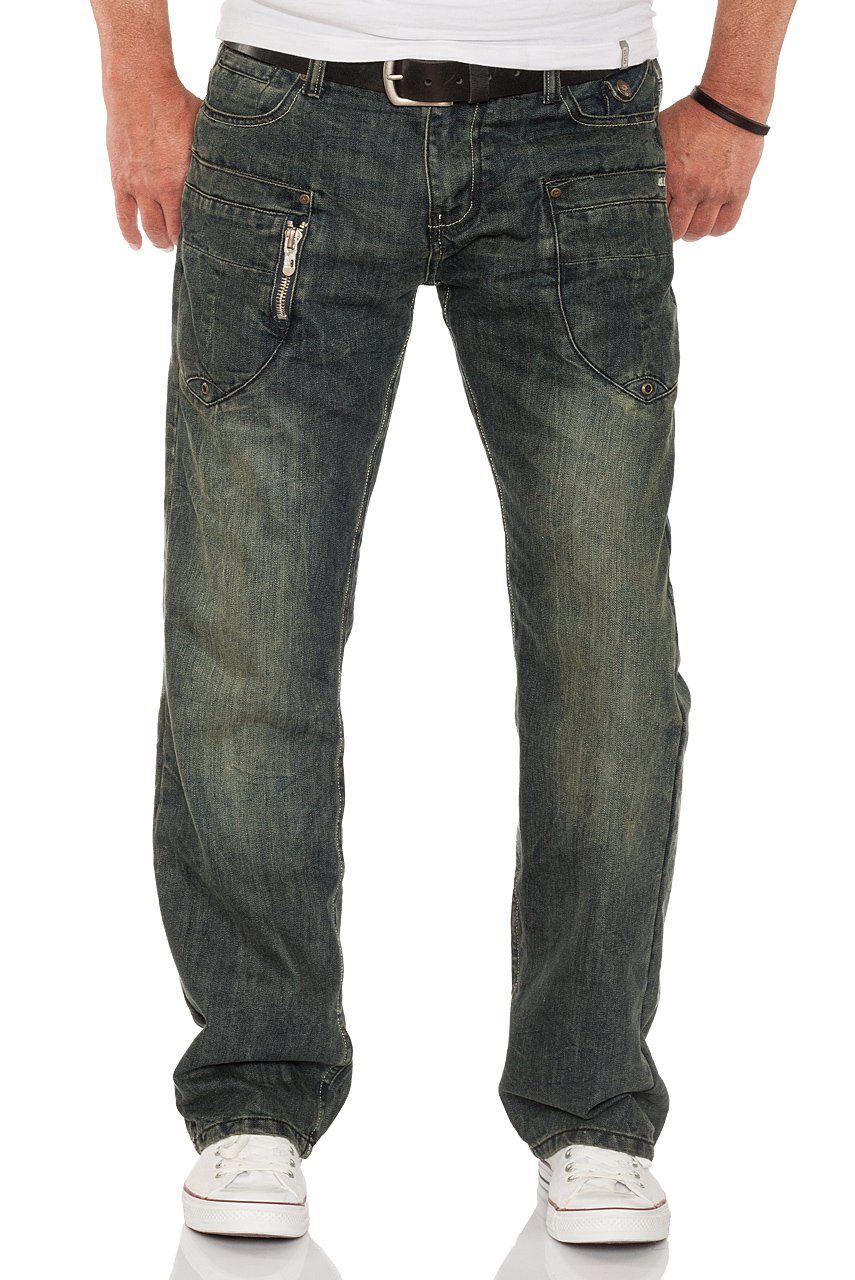 Miracle of Denim Straight-Jeans M.O.D Danny in Algier Blue oder Trinidad  Blue