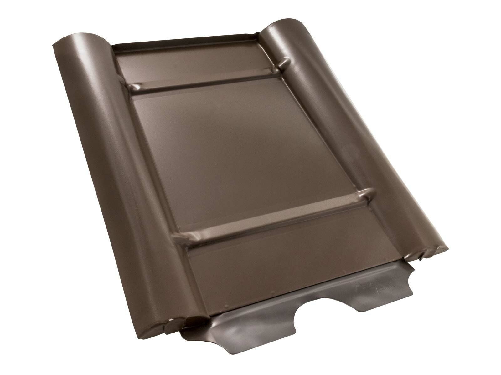 Marzari Technik GmbH Schließblech Marzari Photovoltaik Metalldachplatte Typ Beton Braun