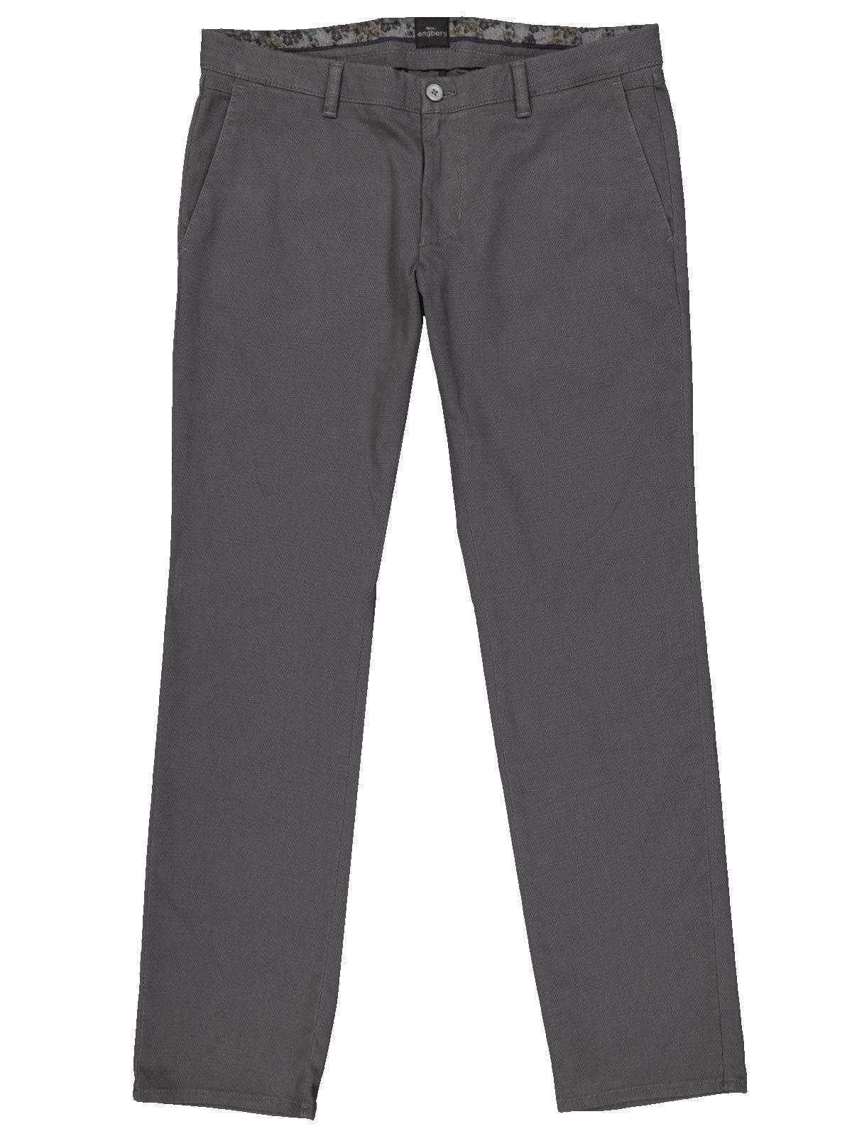 Chinohose Herren Chino slim fit, Granitgrau