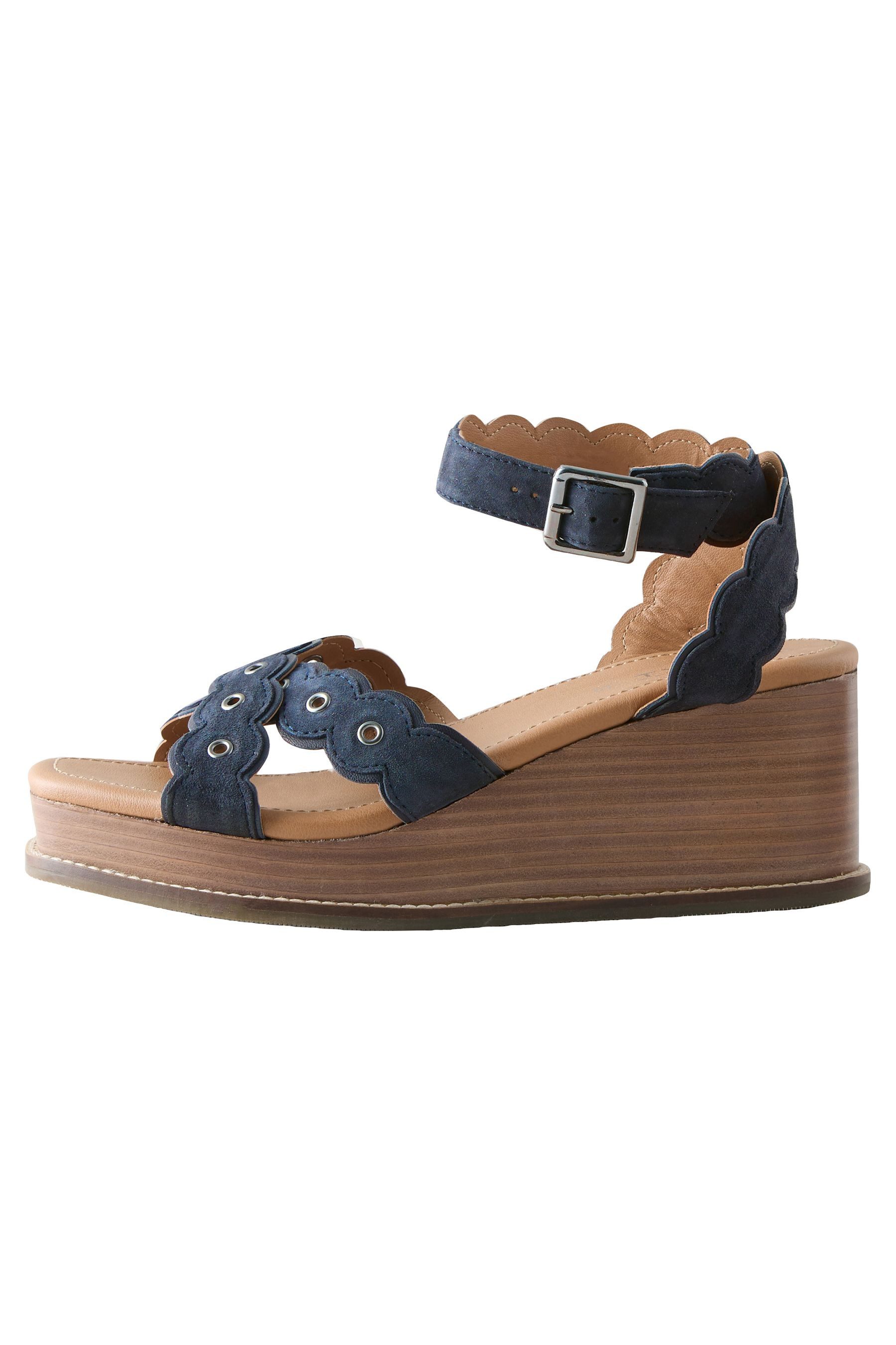 Next Forever Comfort Keilabsatzsschuhe aus Leder Sandale