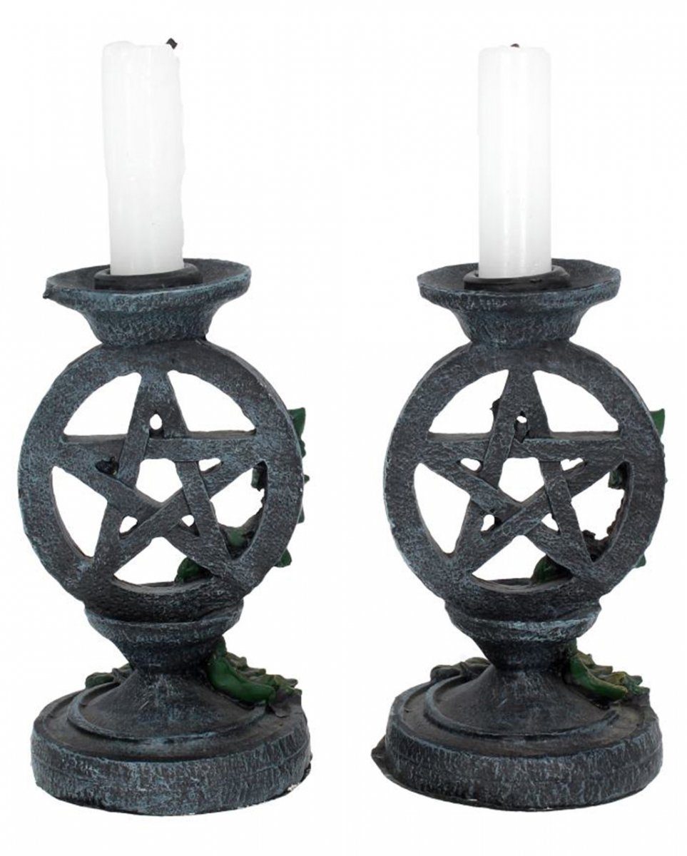 Kerzenständer Design Altertümliche Kerzenständer Horror-Shop mit Pentagramm