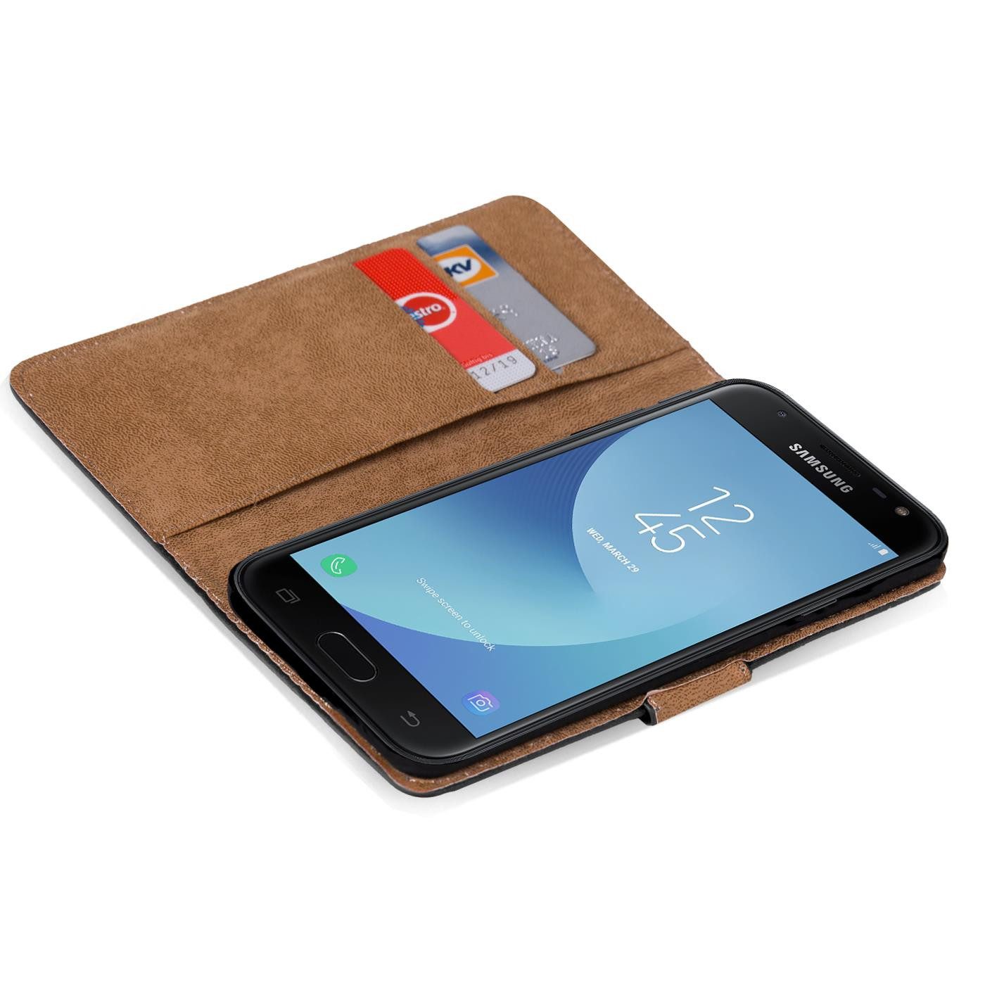 CoolGadget Handyhülle Book Case Handy Tasche für Samsung Galaxy J5 2017 (J530) 5,2 Zoll, Hülle Klapphülle Flip Cover für Samsung J5 2017 Schutzhülle stoßfest