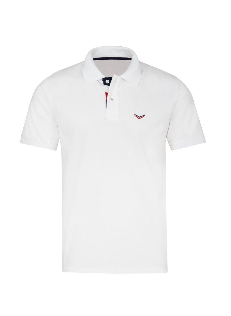 Trigema Poloshirt TRIGEMA Poloshirt mit maritimen Details (1-tlg)