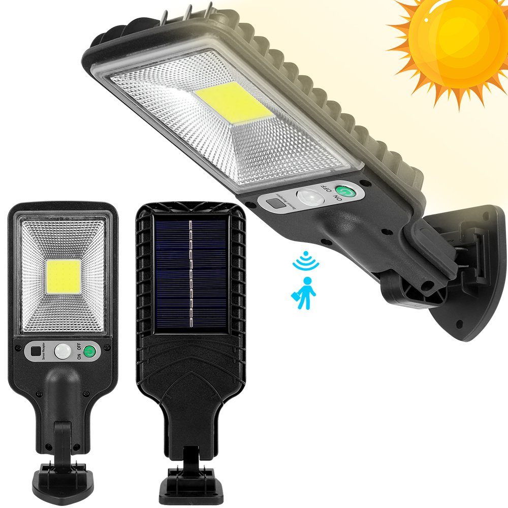 Rosnek LED Außen-Wandleuchte Solar, 3 Modi, Bewegungssensor, für den Außenbereich Terrasse, Garten Weg Hof Deko, wasserdicht