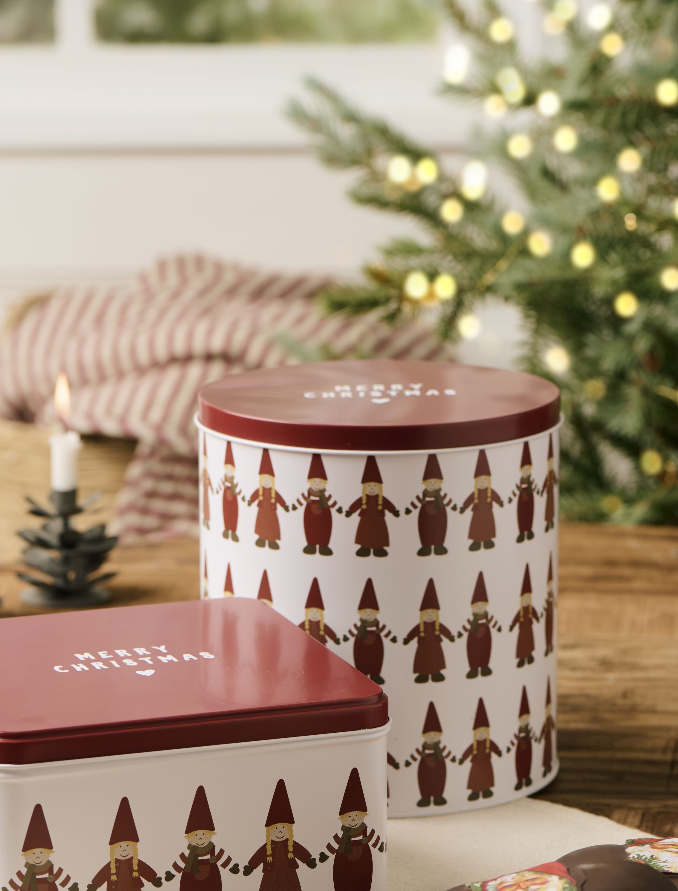 Ib Laursen Vorratsdose Ib Laursen - Gebäckdose Plätzchendose Weihnachtsgebäckdose Wichtel