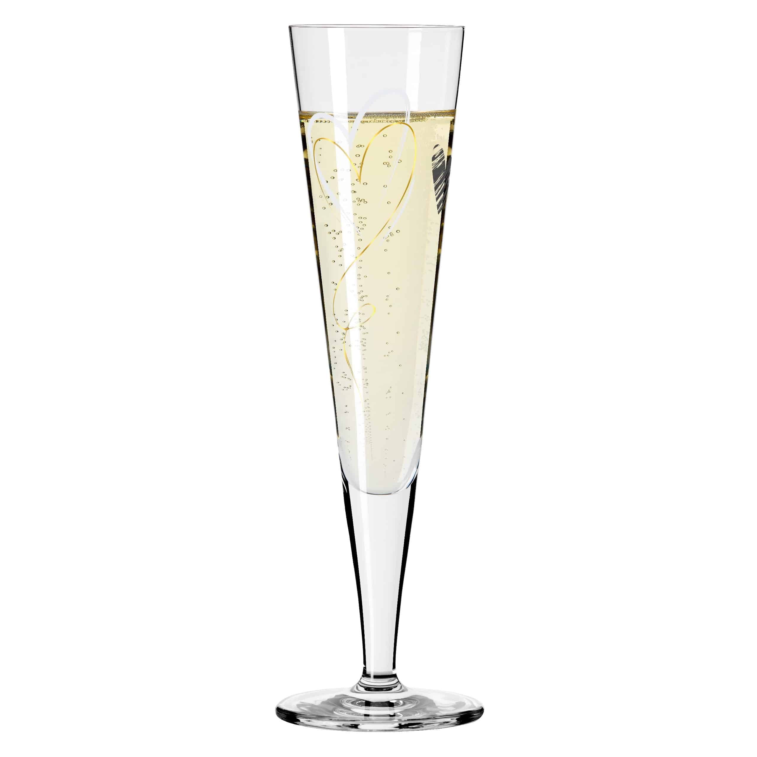 Ritzenhoff Champagnerglas Goldnacht, Kristallglas