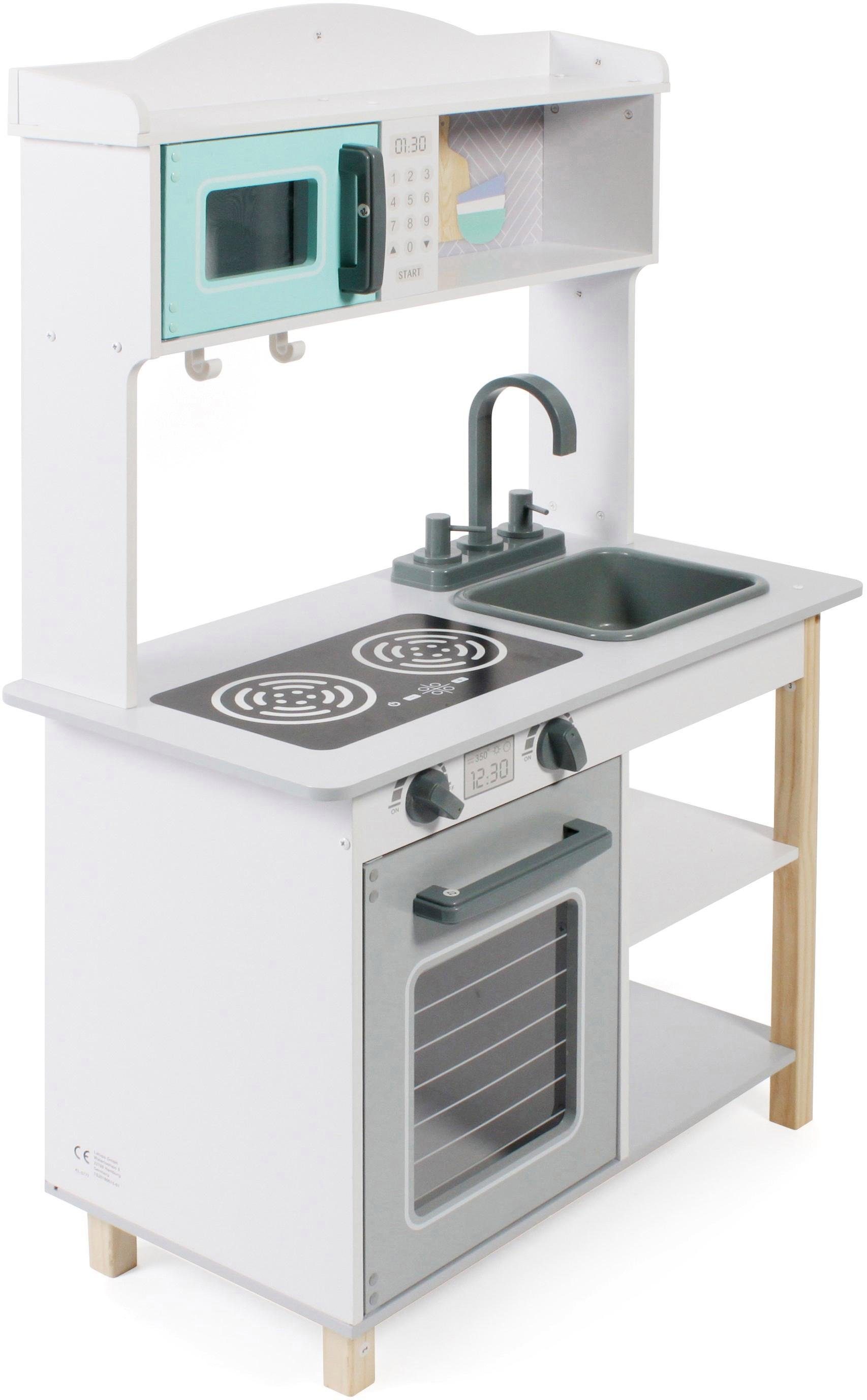 CHIC2000 Spielküche weiß-grau Kunststoff, MDF günstig online kaufen