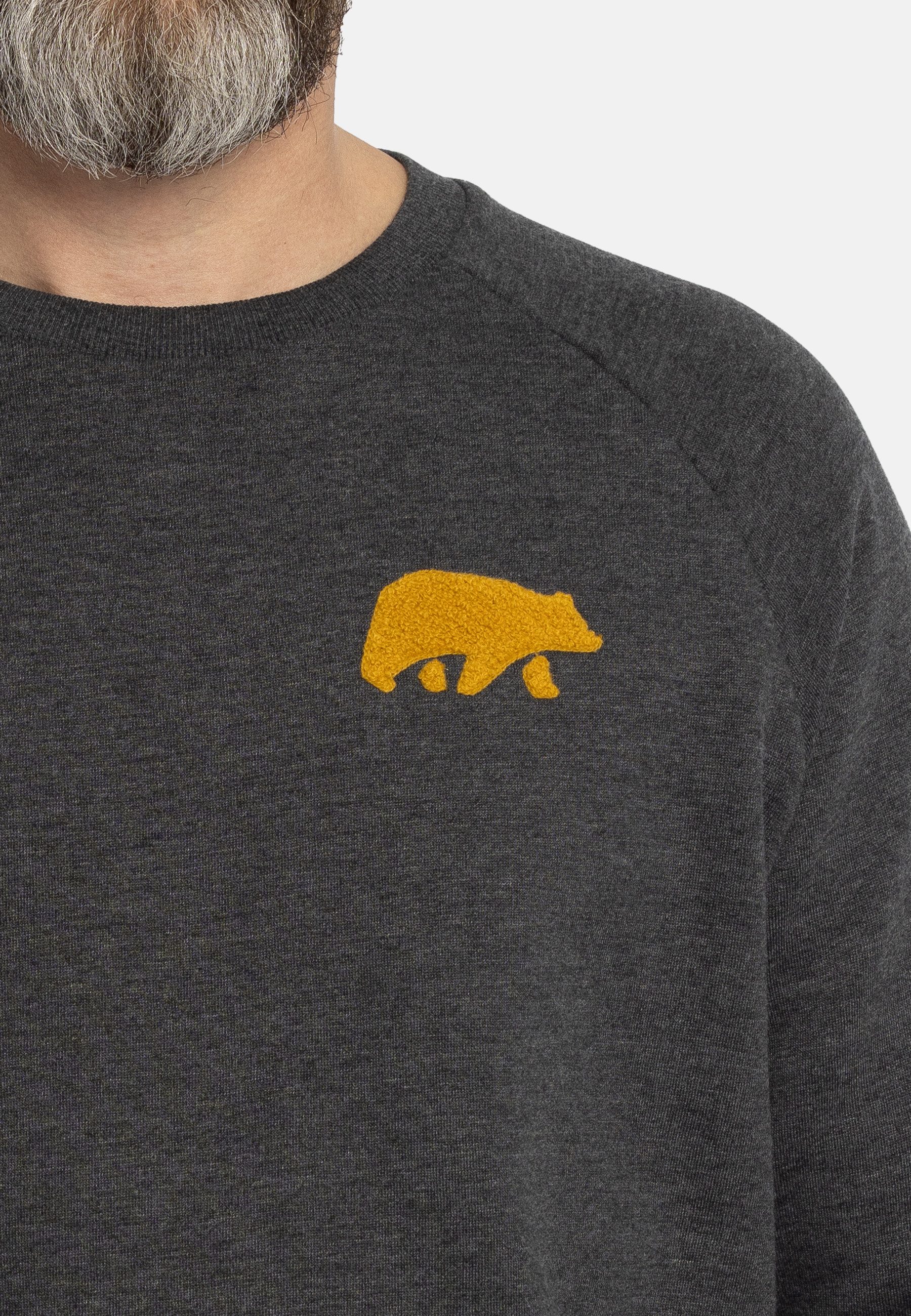 FORSBERG Sweatshirt mit Frottee Logo